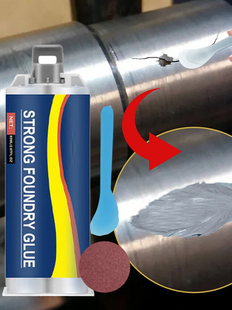 Strong Foundry Glue,Metal Repair Glue, AB Metal Glue Heary Duty Weld 85ml