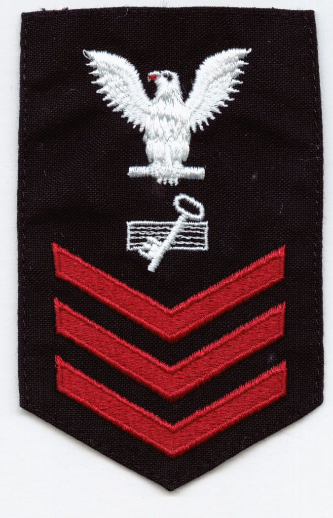 USN FEMALE RATING BADGE DK1 DISBURSING CLERK FOR BLUE UNIFORM :KY9-1
