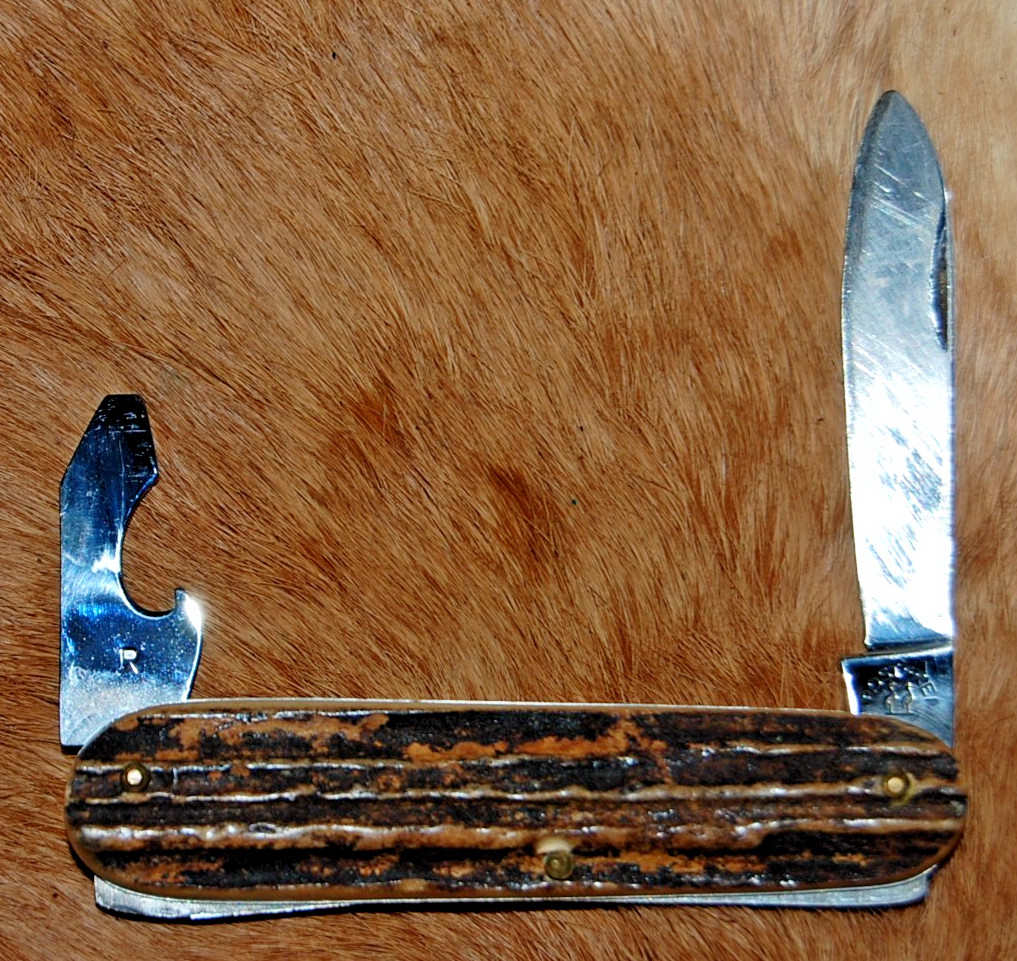 Vintage Robert Klaas German Stag Handle Pocket Knife