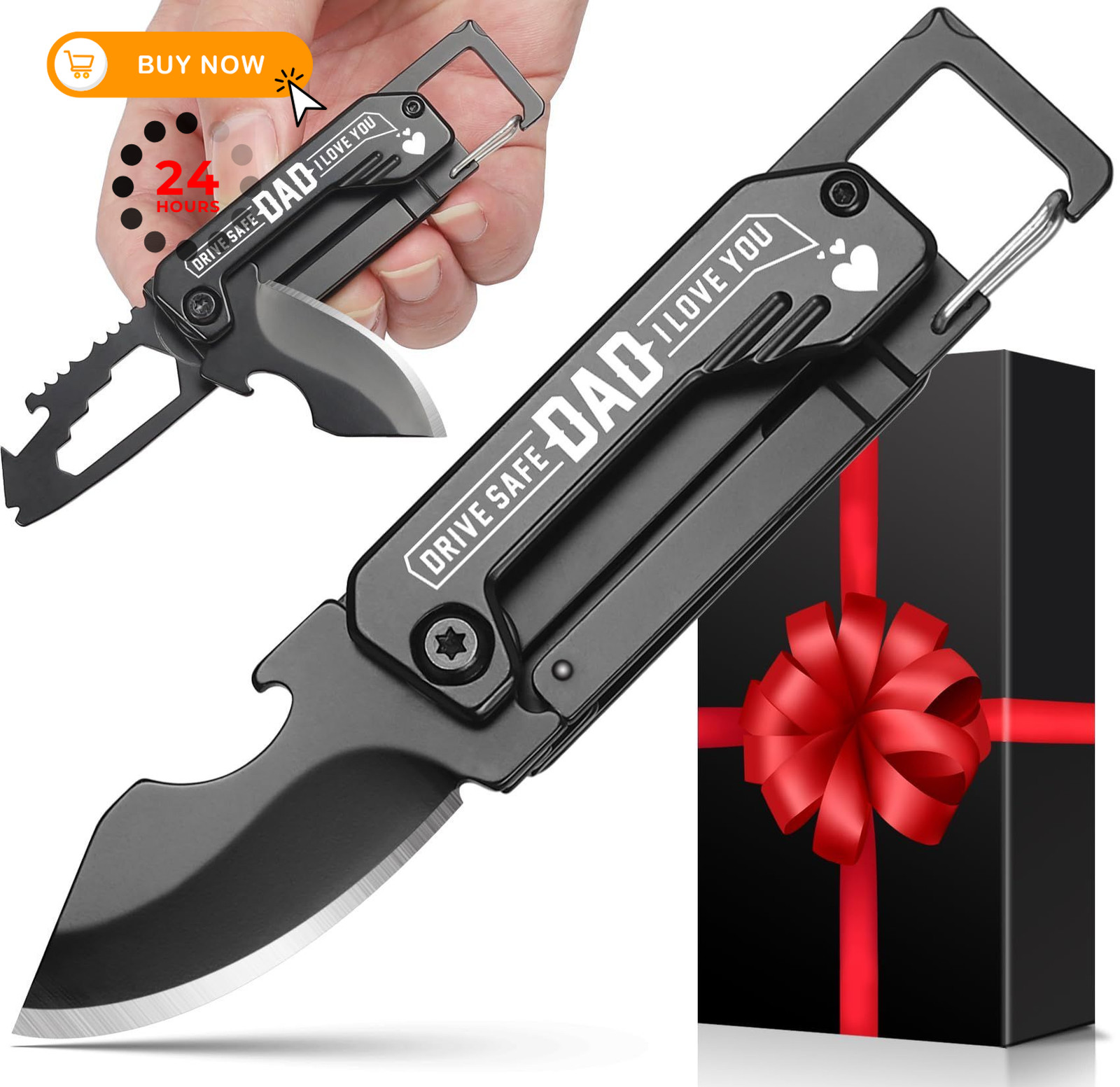 Dad Gifts - Fathers Day Ideas for Dads, Portable Tool - Black
