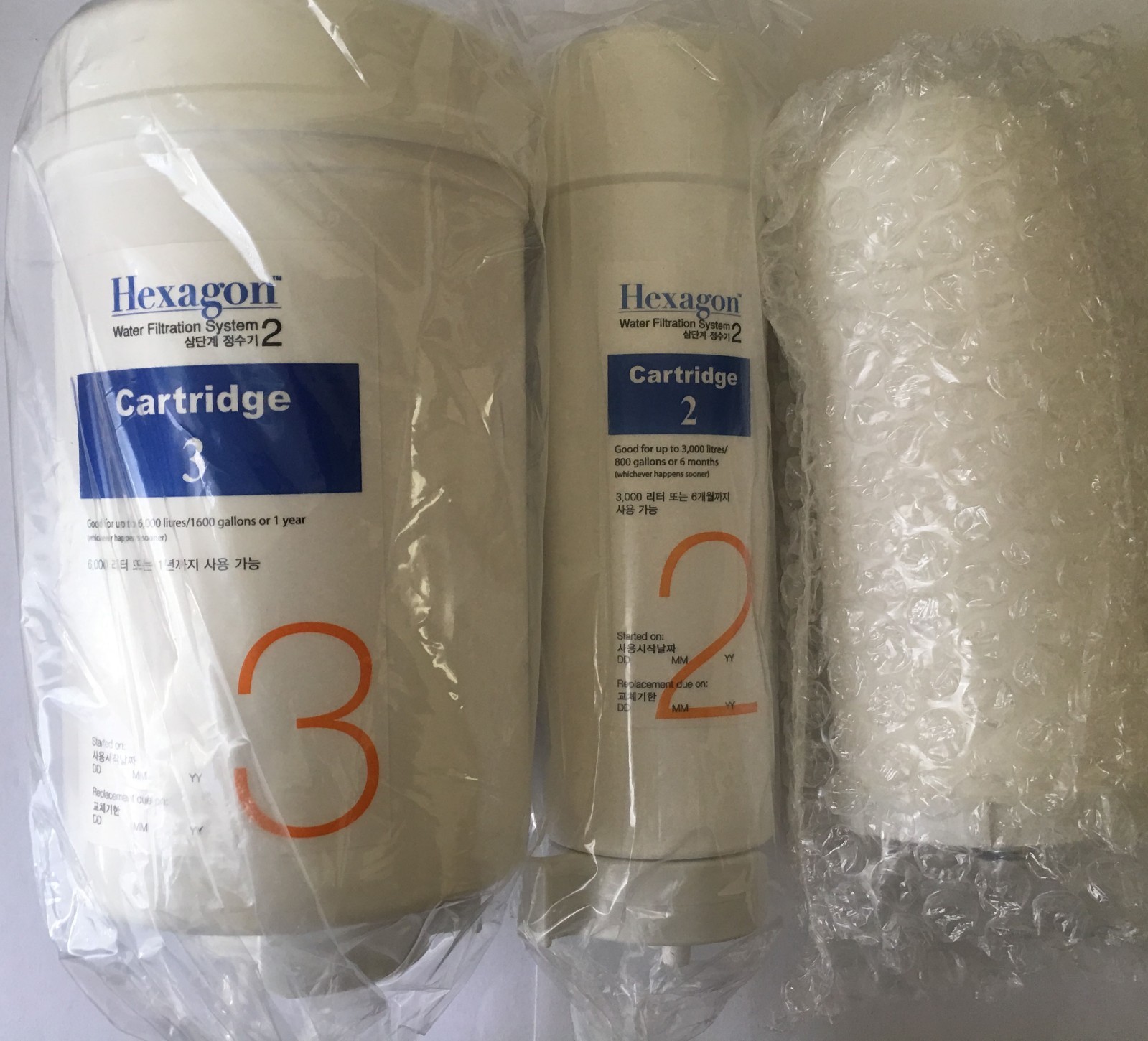 New Hexagon 2v. Replacement Pack Filters Cartridge 1,2 &3  MFG 2024 USA Seller