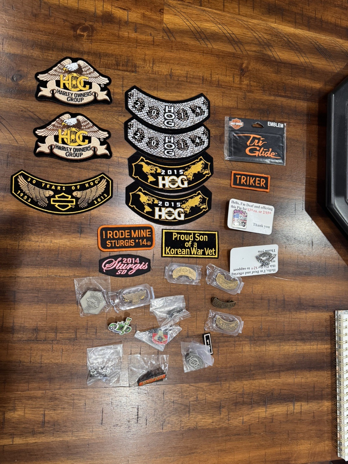 Harley Davidson Lot Of Trike, Harley, HOG, Sturgis * 26 pieces Patches Badges