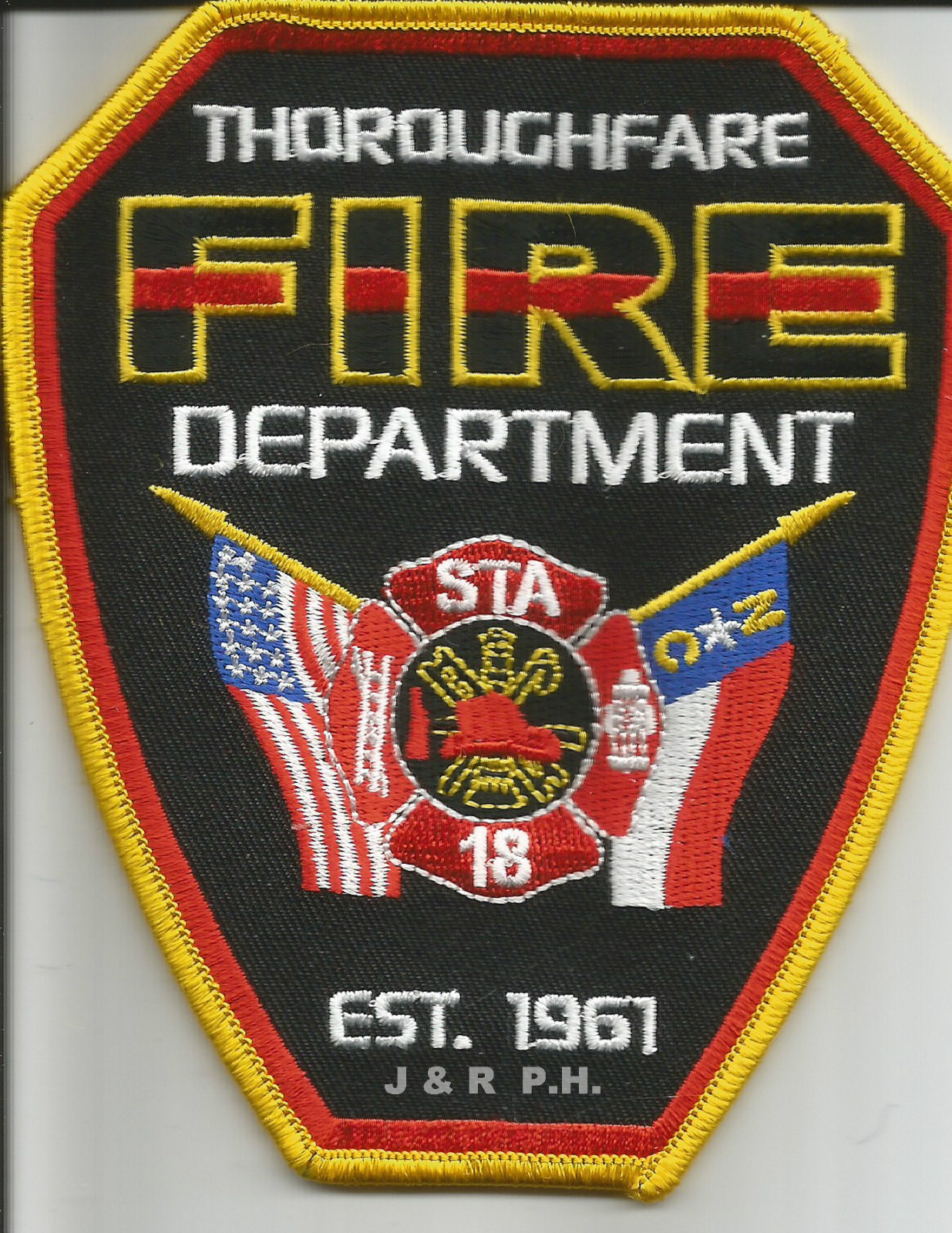 Thoroughfare  Station-18  "1961", North Carolina (4.25" x 5" size) fire patch
