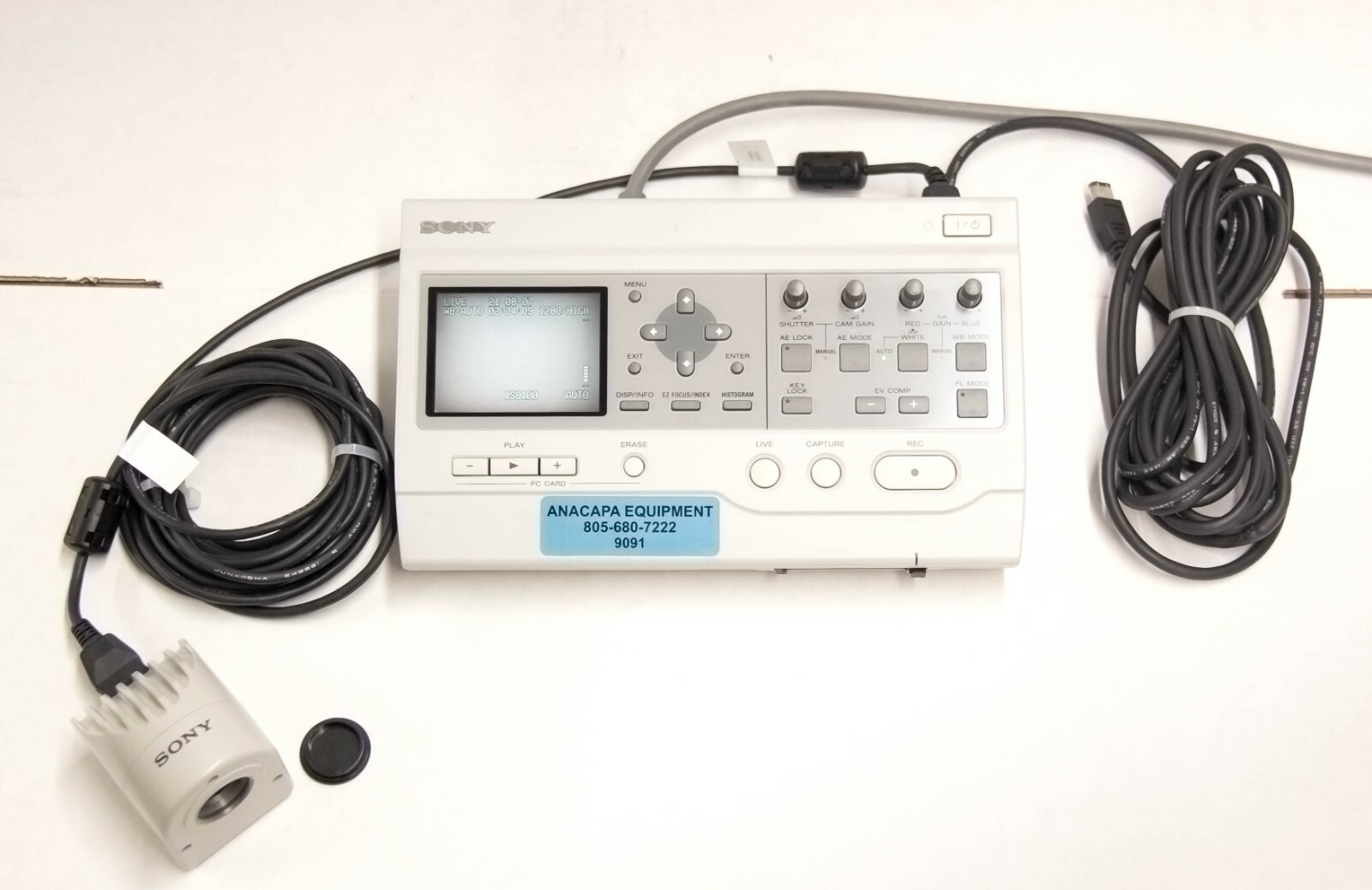 Sony DXC-S500 5 Megapixel Color Digital Camera w/ Controller For Microscope 9091