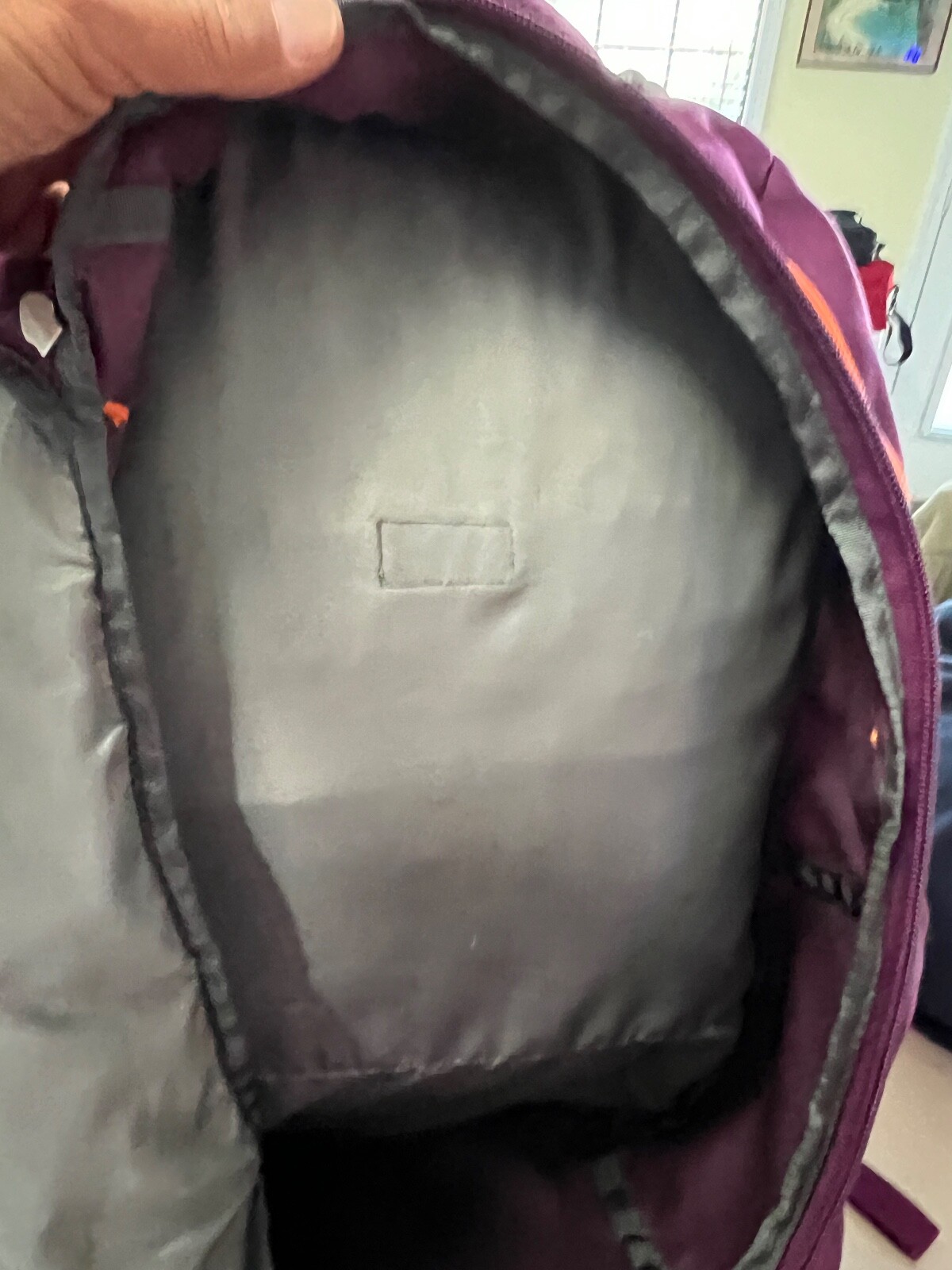The North Face Pivoter Purple/Chartreuse backpack, GUC
