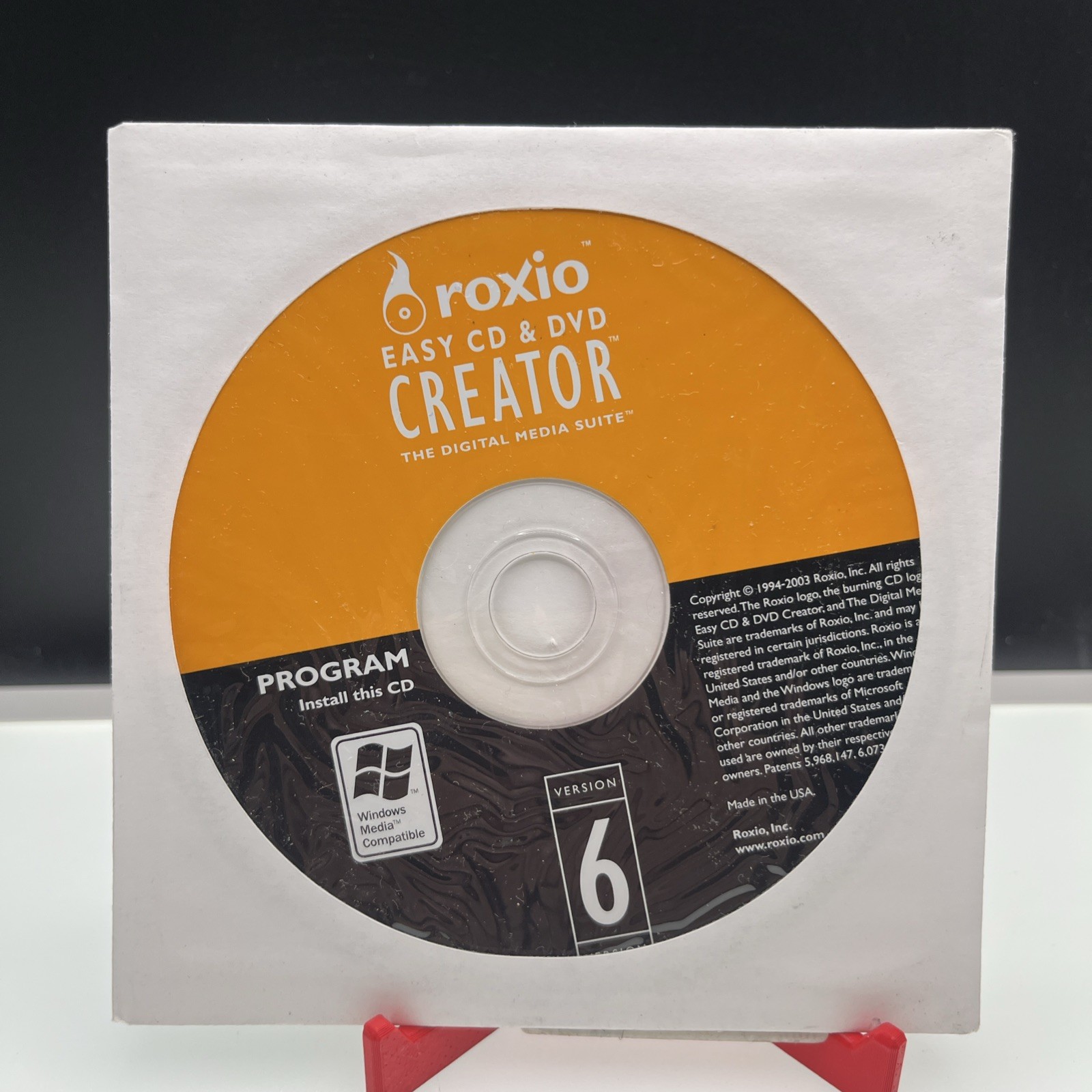 Roxio Easy CD DVD Creator 6 Basic Full Version DVD w/ License for Windows