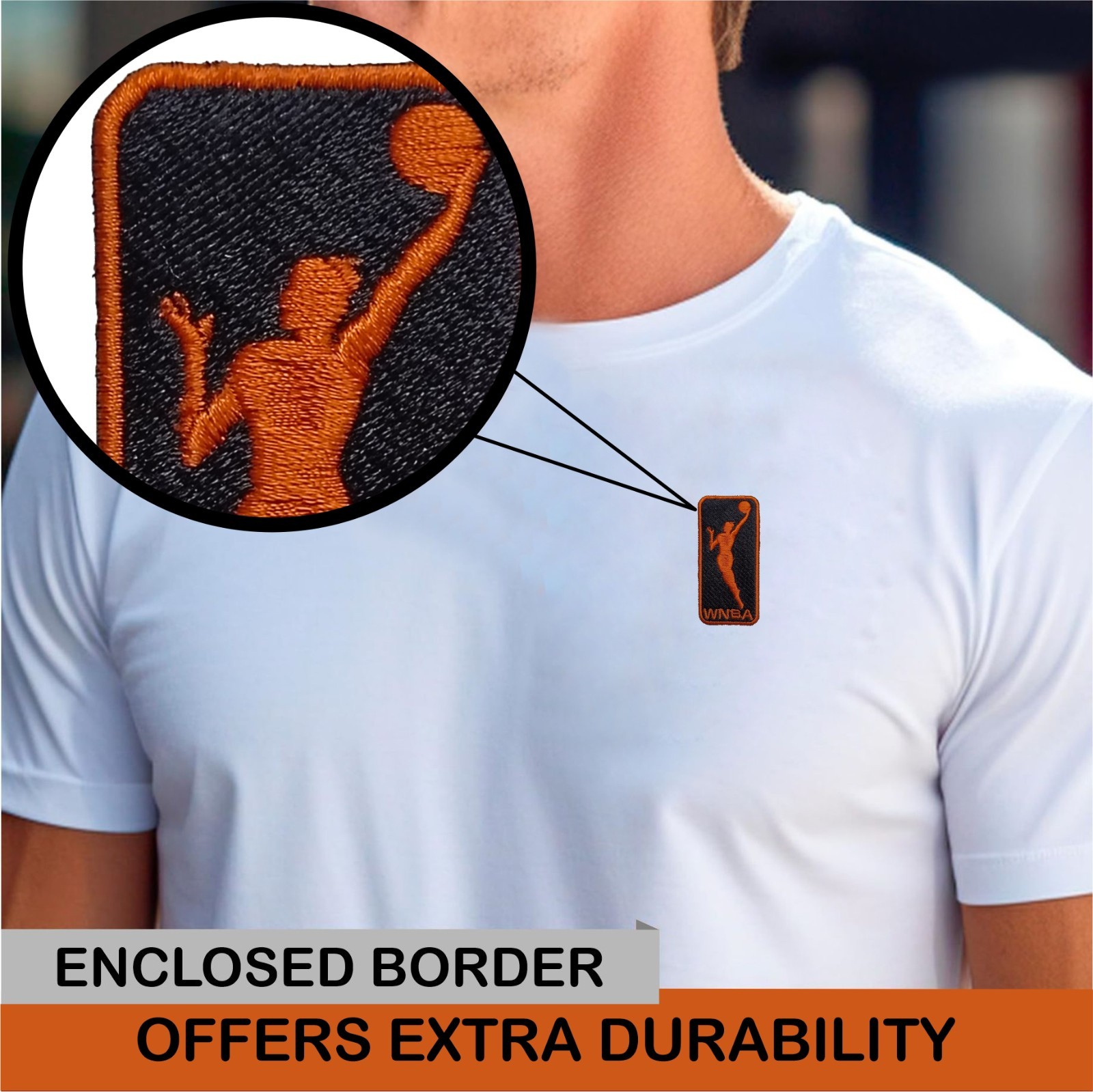 Pack Of 2 WNBA Basketball Logo Iron On Patch - Sew Patch - Embroidered Patch