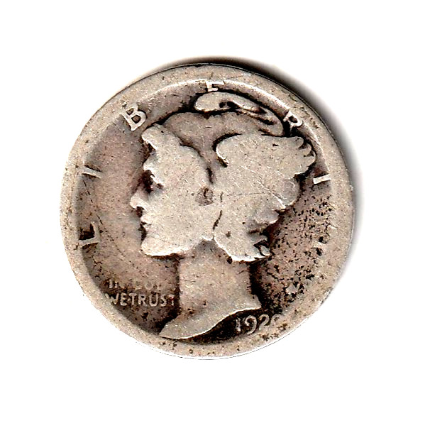 1920 S  Mercury Dime ag