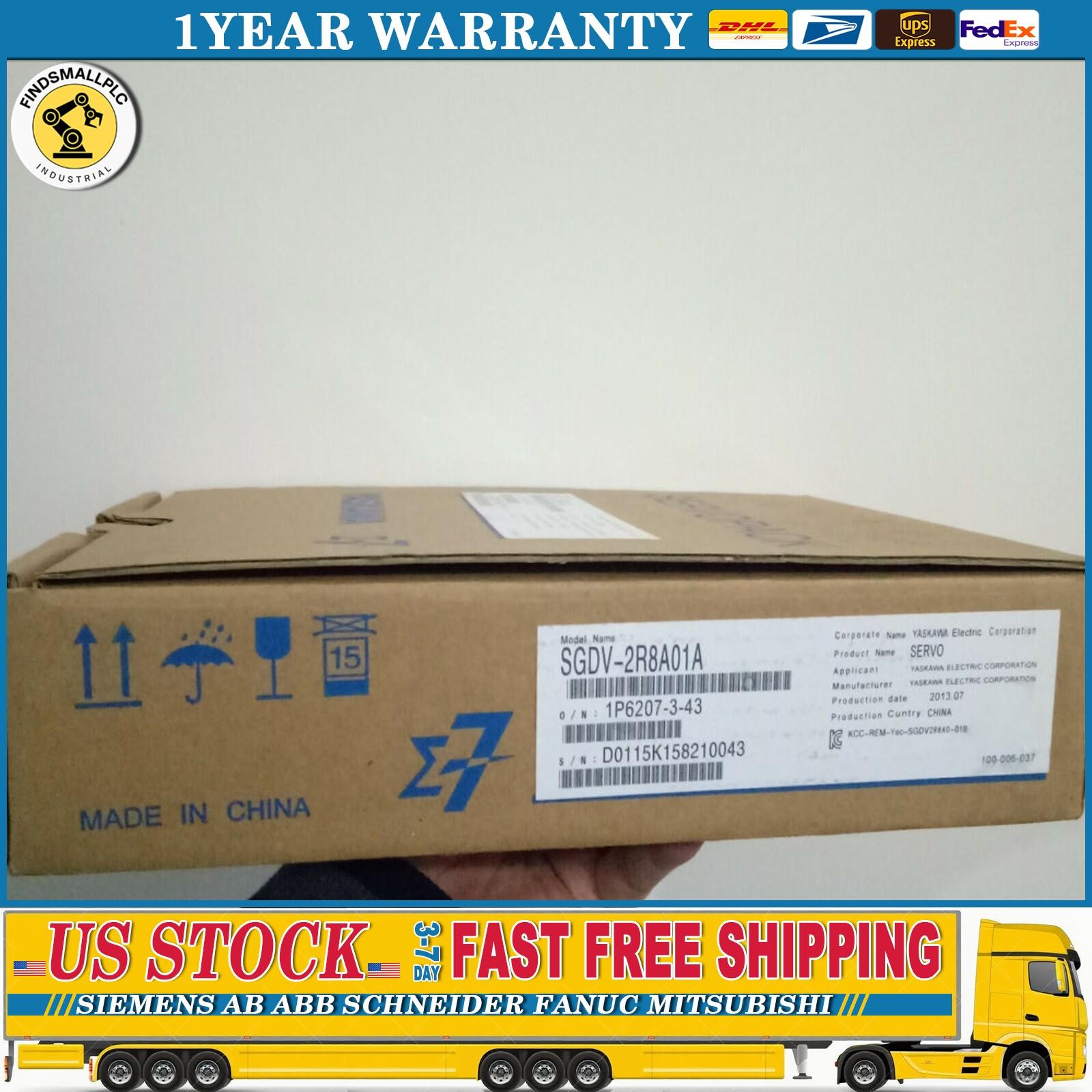 Brand Yaskawa SGDV-2R8A01A Servo Drive SGDV2R8A01A NEW In Box Expedited Shipping