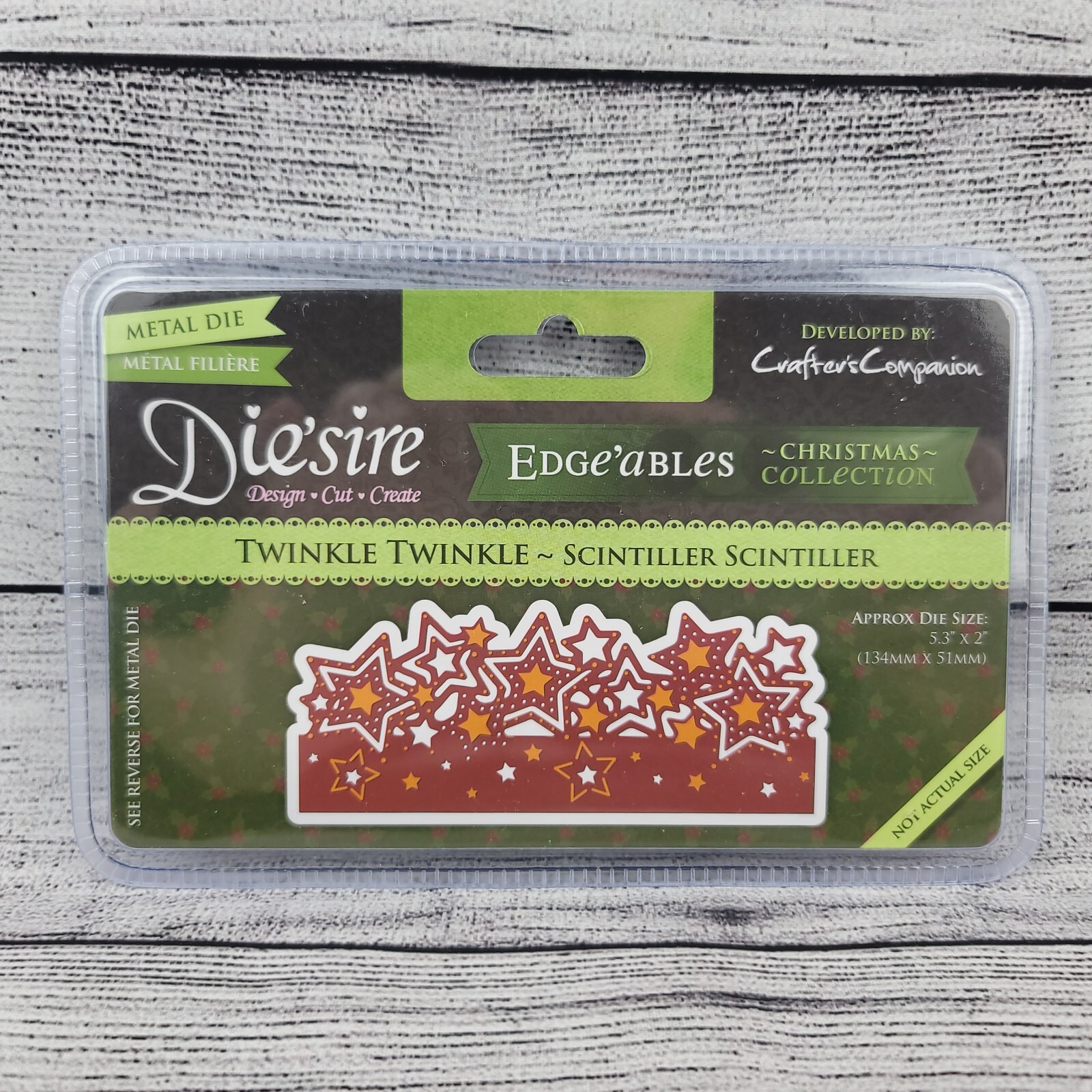 Crafter’s Companion Edgeables Christmas Diesire Metal Die Twinkle Twinkle