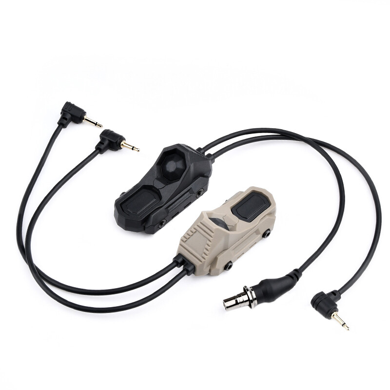 WADSN Tactical Flashlight Remote Dual Pressure Switch PEQ DBAL ModButton Control