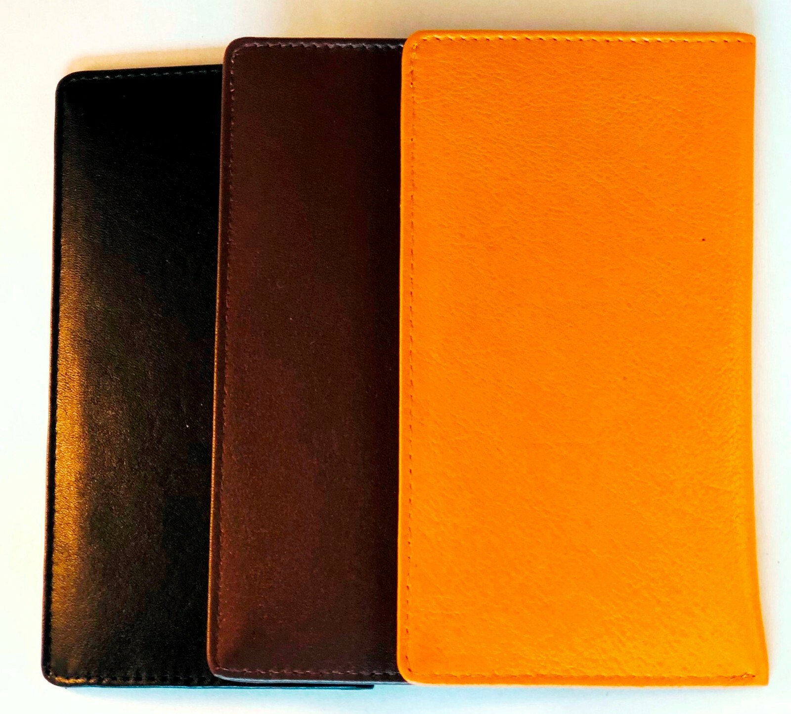Standard size quality Nappa Leather Eyeglass / Glasses slip case - Various
