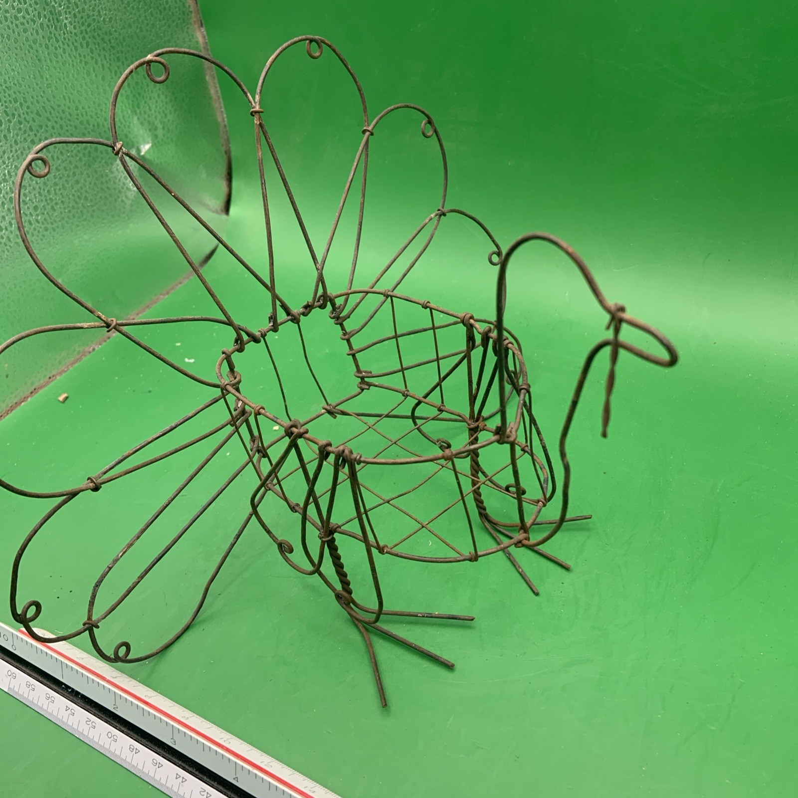 Vintage Metal Wire Turkey Basket.