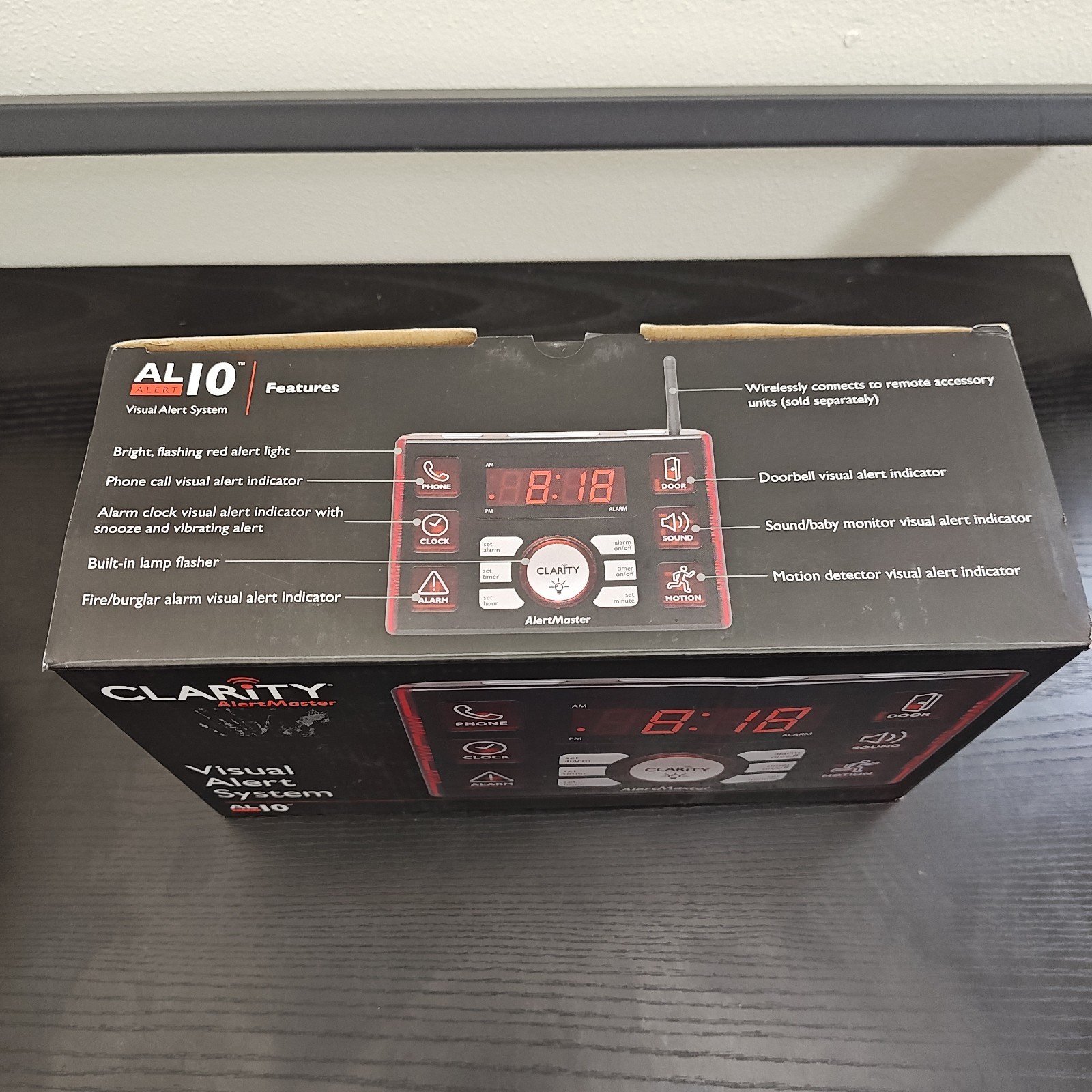 Clarity AlertMaster Visual Alert AL10 Base System AL12 Remote Receiver