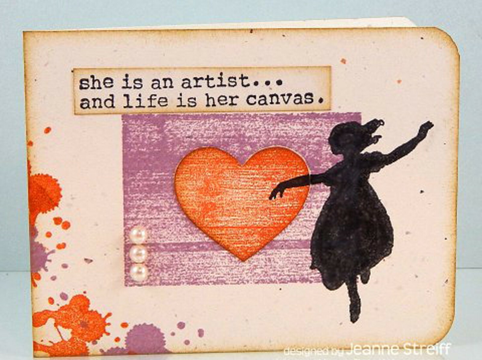 Running, Wood Mounted Rubber Stamp IMPRESSION OBSESSION - NEW, D13333