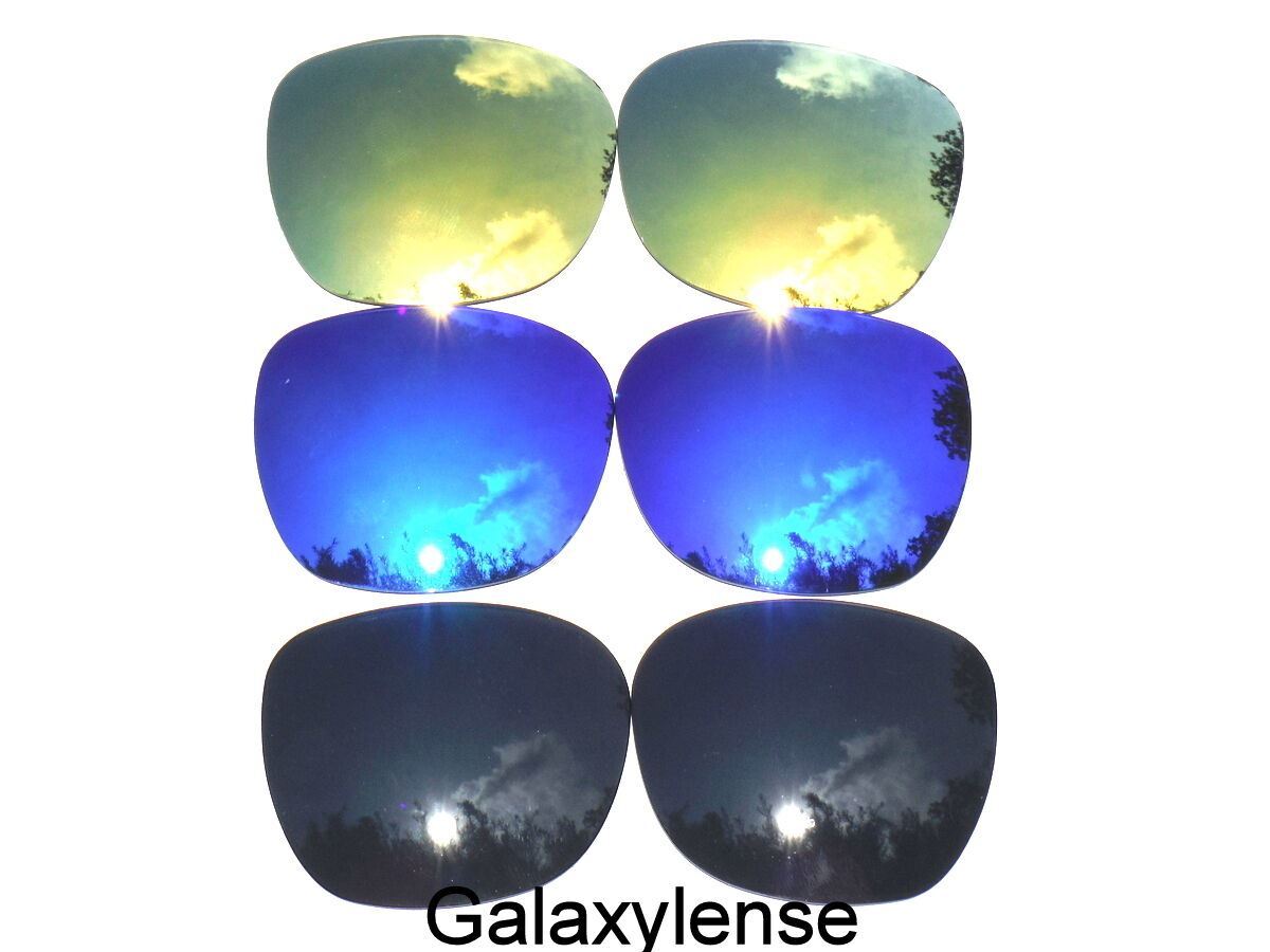 Galaxy Replacement Lenses For Oakley Garage Rock Sunglasses Black&Blue&Gold