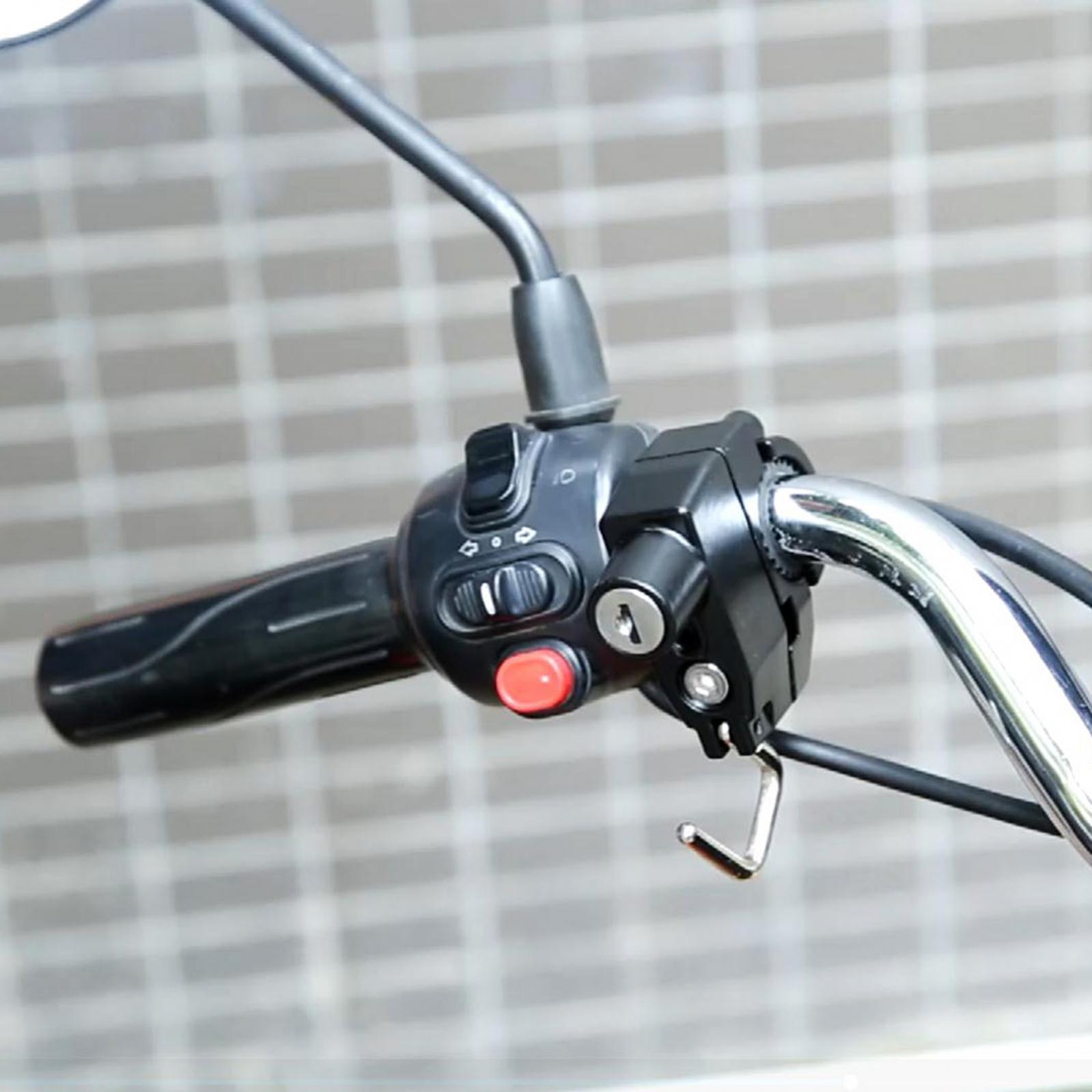 Universal Motorcycle Helmet Lock Anti-Theft Helmet Safety Lock Metal 22mm-25mm
