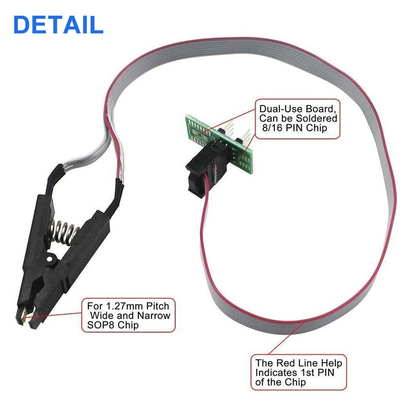 CH341A 24 25 Series EEPROM Flash BIOS USB Programmer Module + SOP8 Clip