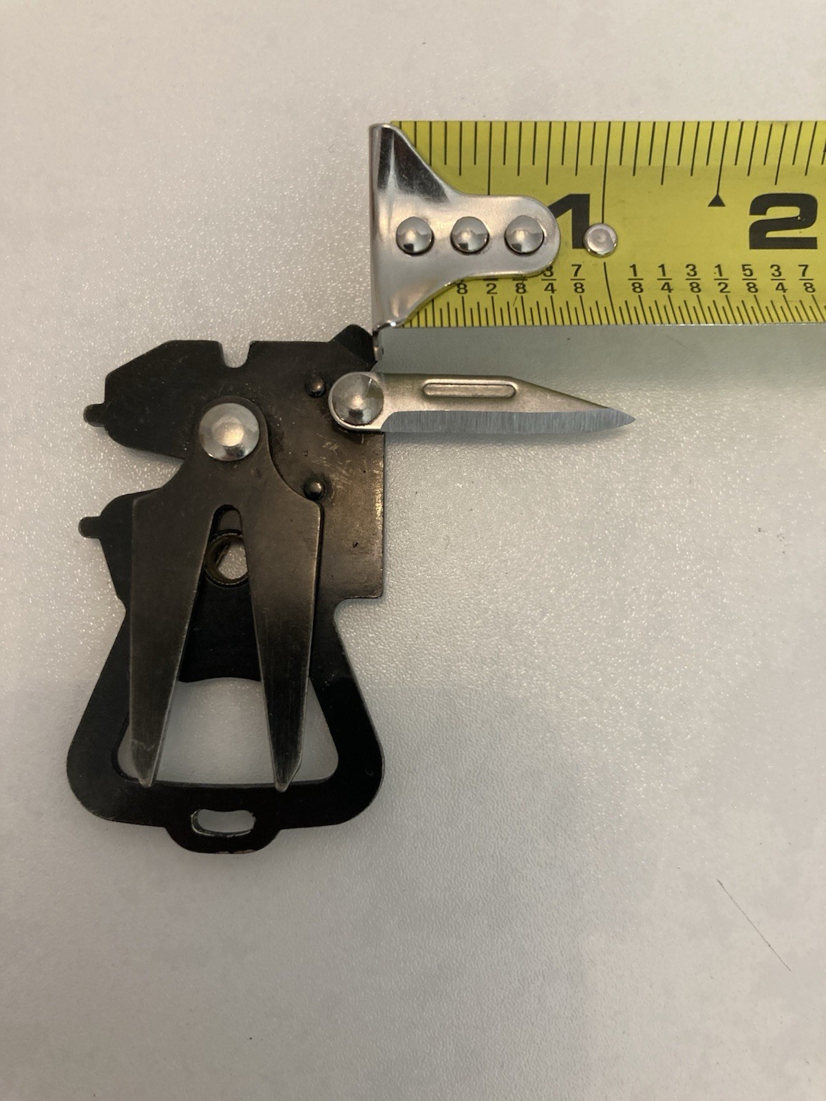 Vintage Golf Divot Multi Tool Bottle Opener Knife Folding Black