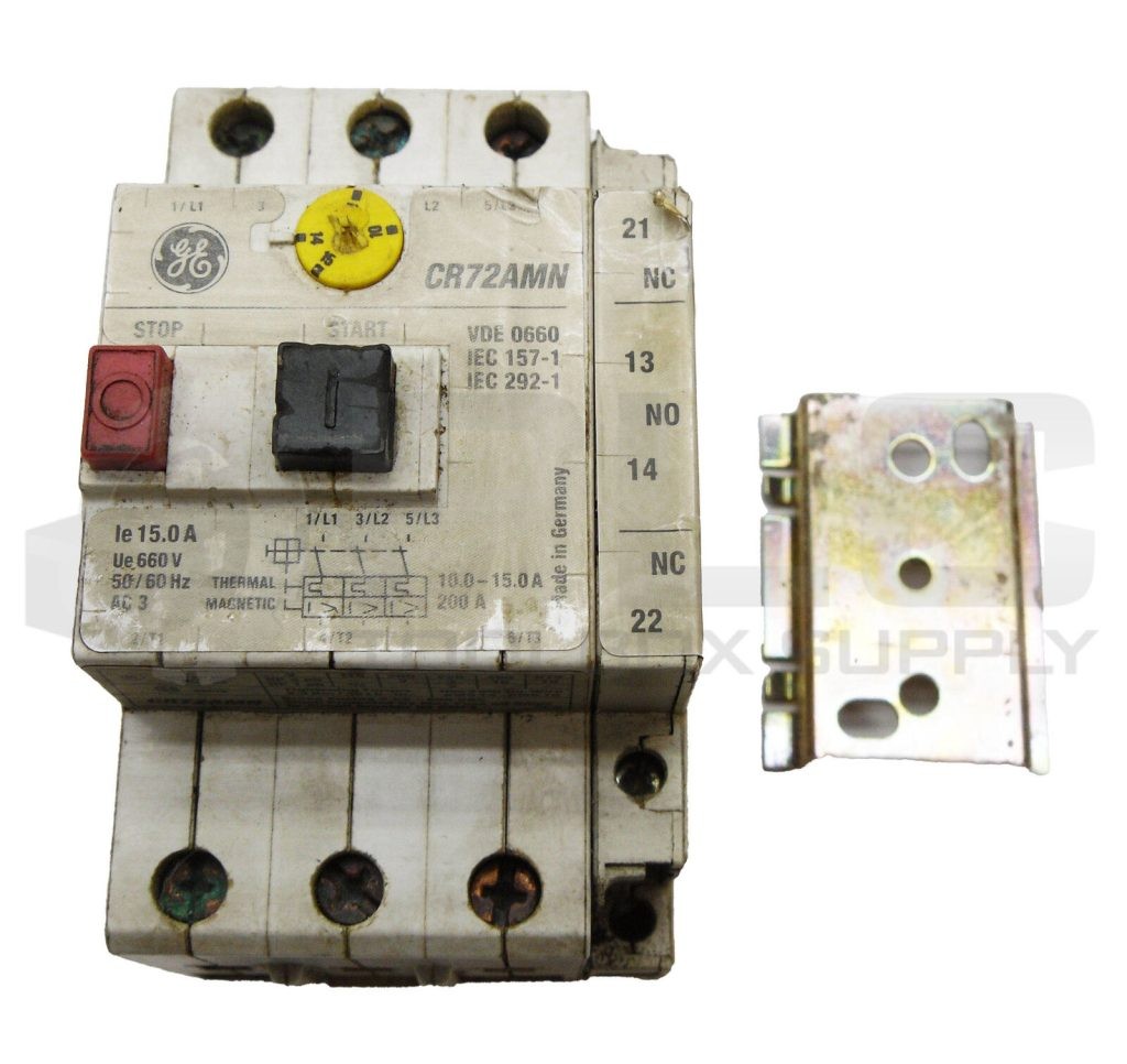 GENERAL ELECTRIC CR72AMN MANUAL MOTOR CONTROLLER 600V CR72AXA11