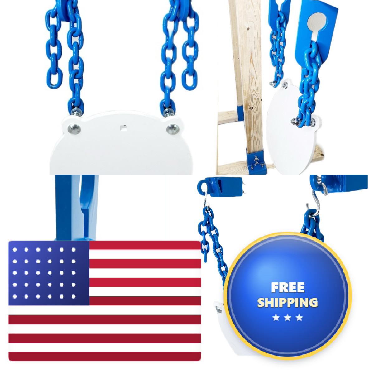 Bash Target Supply Chains Or Straps Ar500 Target Hanging Kit - 2 14 X3/8 Grade