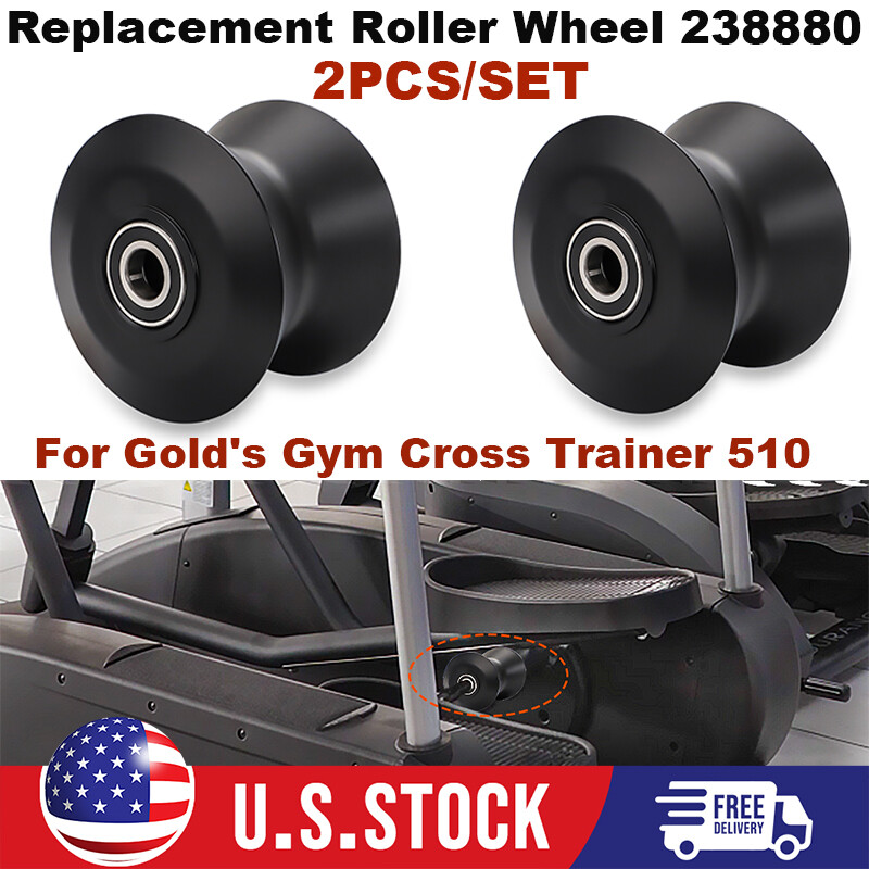 2X Elliptical Replacement Leg Roller Wheel For Proform 238880 XP160 Trainer 600