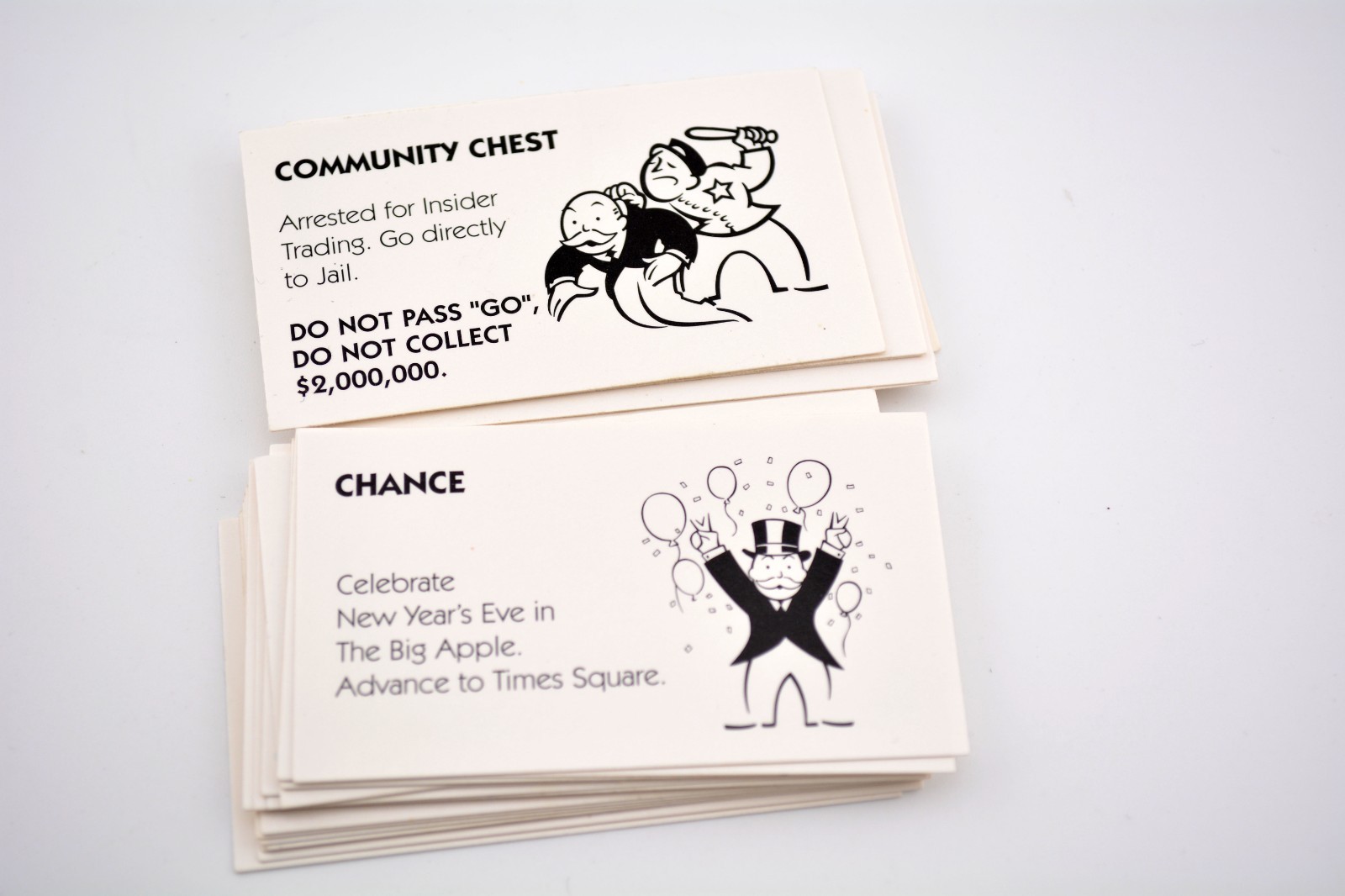 Monopoly Here & Now Edition - game part pieces - chance & community chest
