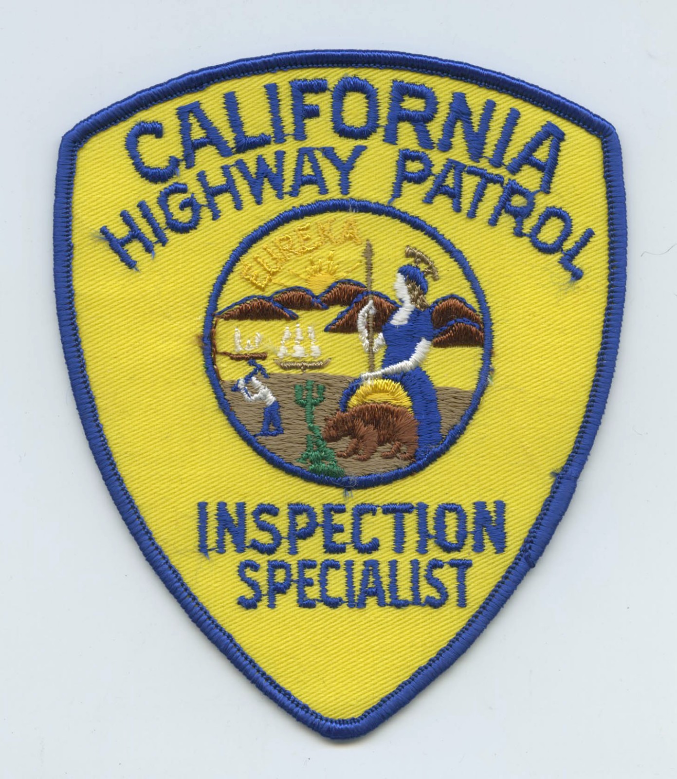 Genuine CHP Highway Patrol INSPECTION SPECIALIST  California Police Patch (NEW!)