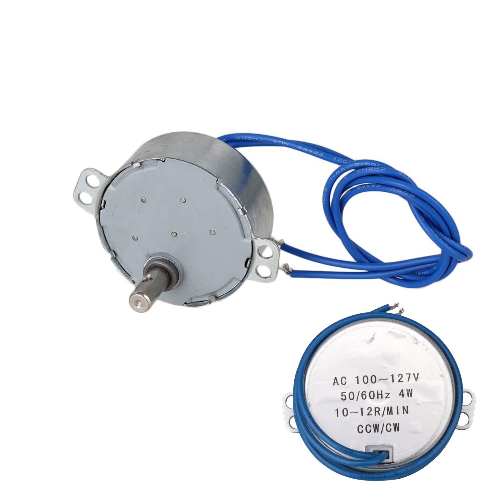 TYC50 Synchronous Electric Motor 1012RPM AC110V 4W CW/CCW 7mm Shaft Dia