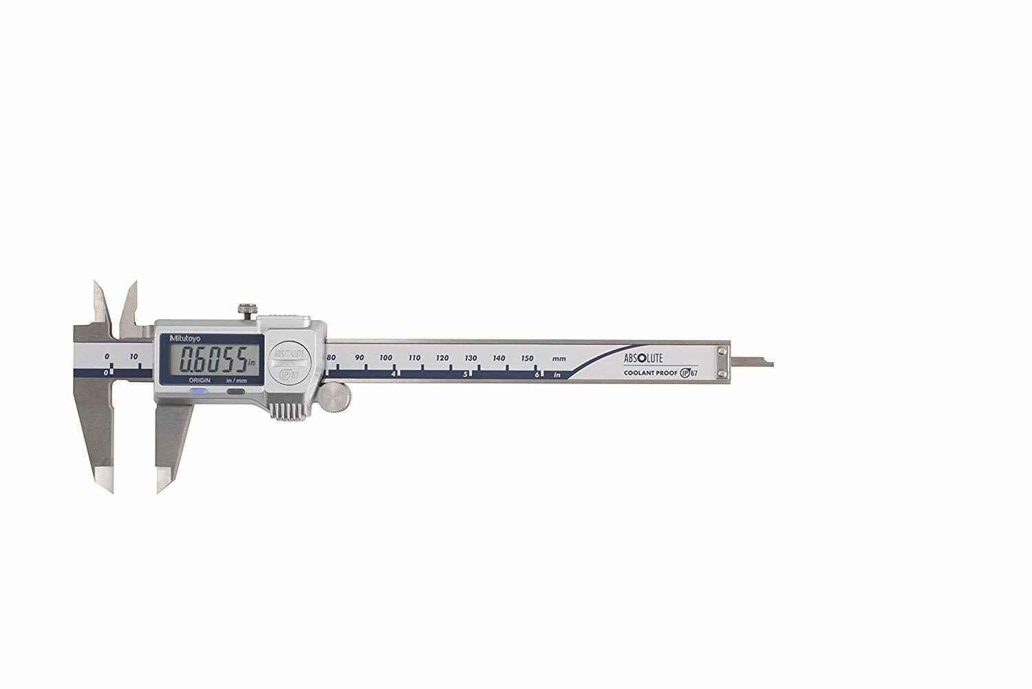 Mitutoyo 500-762-20 Digimatic Caliper, 0-6"/0-150mm Range, .0005"/0.01mm w/spc