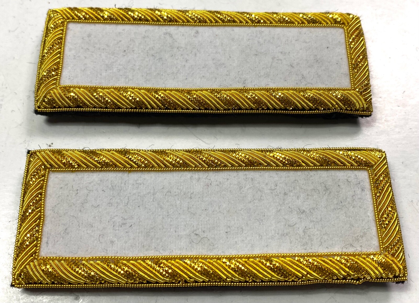 INDIAN WARS US ARMY M1885 INFANTRY 2ND LIEUTENANT TUNIC SHOULDER BOARDS W/CILPS