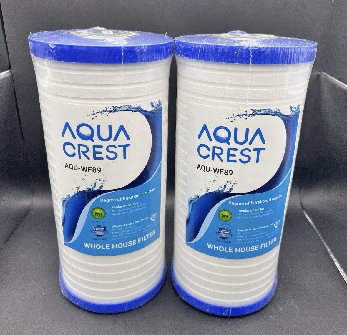 2 AQUA CREST AP810 Whole House Water Filter Replacement for 3M® Aqua-Pure AP810
