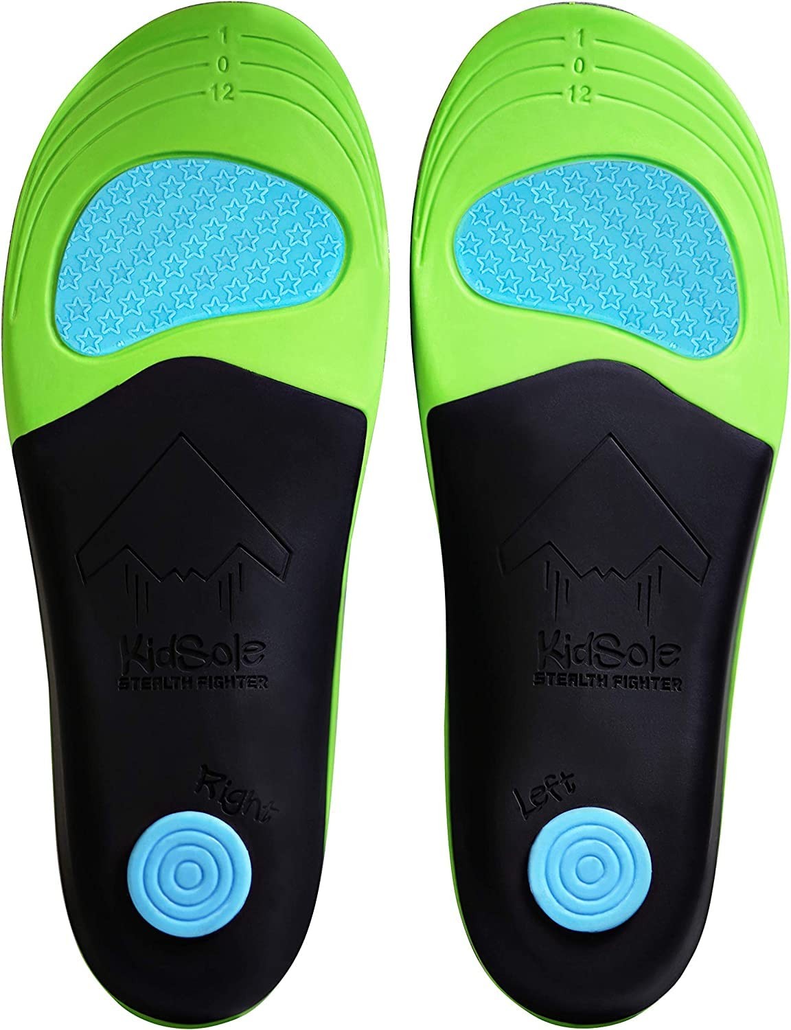 Stealth Fighter: High Arch Insole. Slim Profile, Strong Arch, Soft Memory Foa...