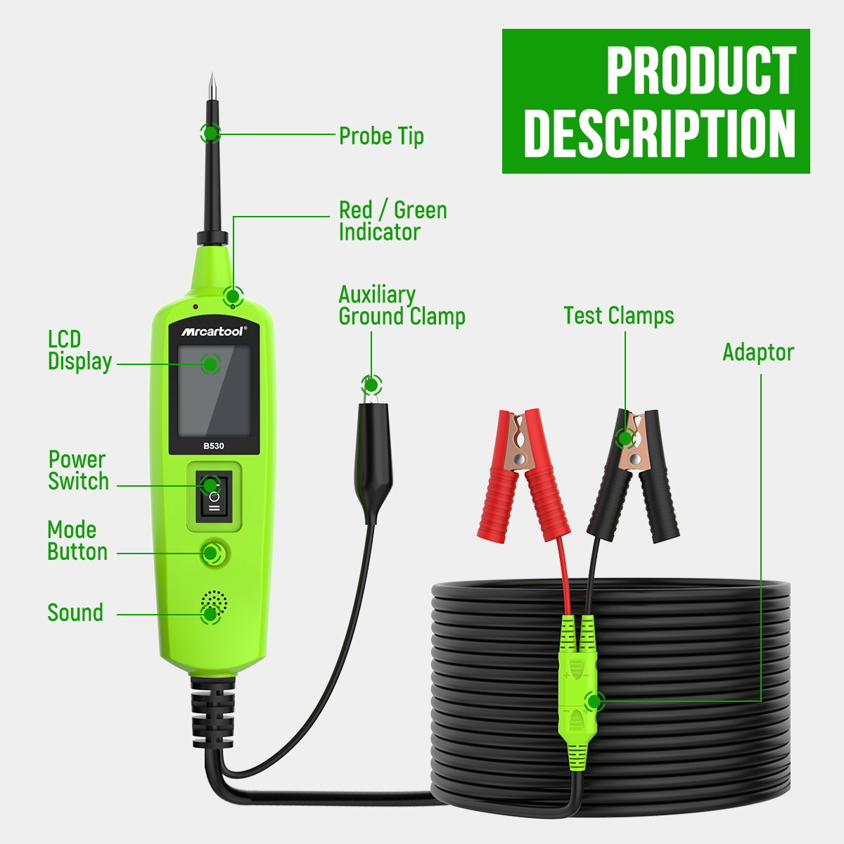 Car Truck Circuit Tester Electrical System Voltage Tester AVOmeter Multimeter
