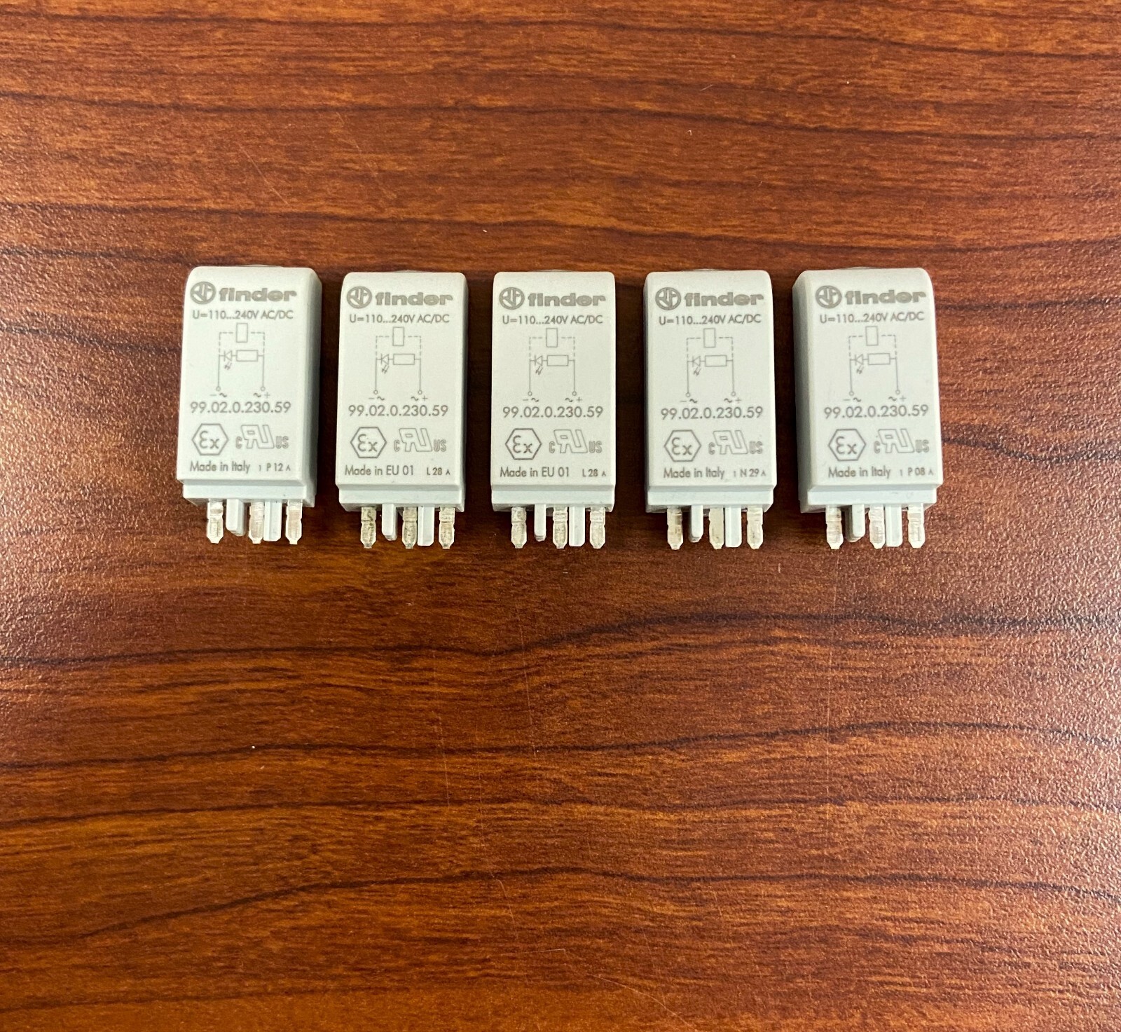Finder 99.02.0.230.59 Suppression Module LED Indic. Mod. 110-240V AC/DC Lot of 5