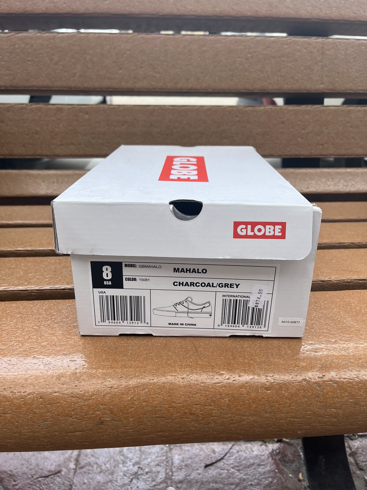 Globe Skateboard Shoes Mahalo Charcol/Grey Size 8