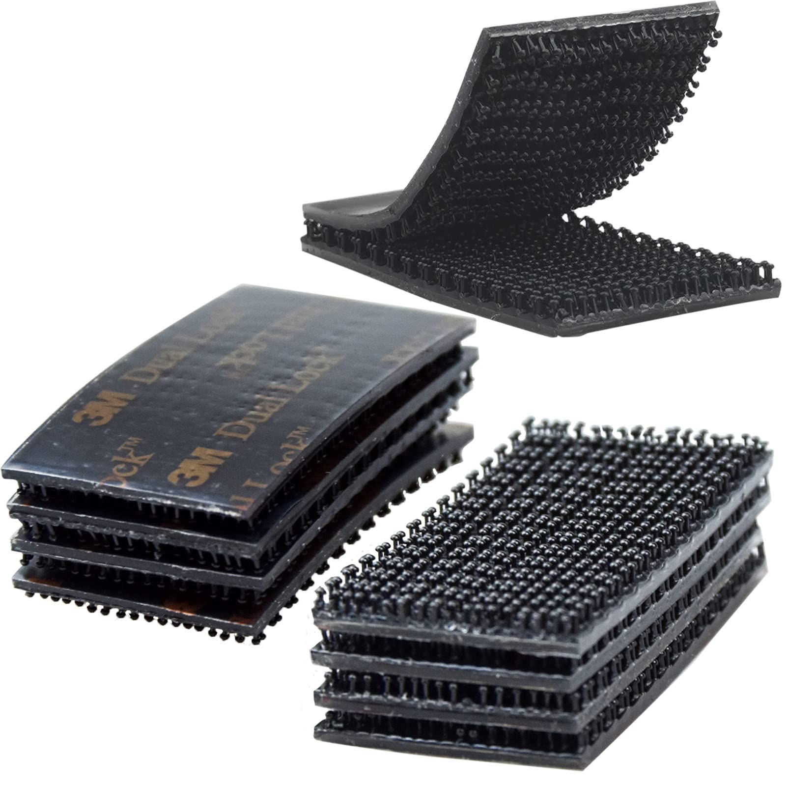 Dual Lock Fastener 1in x 2in 8pcs Reclosable Interlocking Tape Heavy Duty, EZ