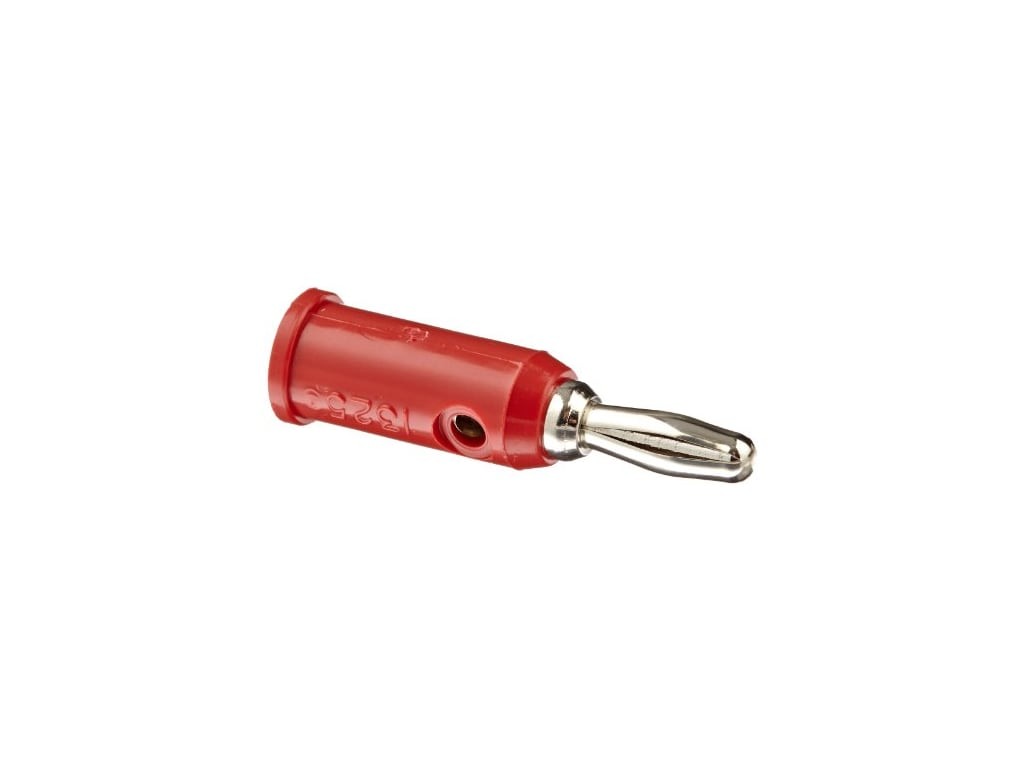 Pomona 1325 - Do-It-Yourself Solderless Stackup Banana Plug, 10 Per Package, Red