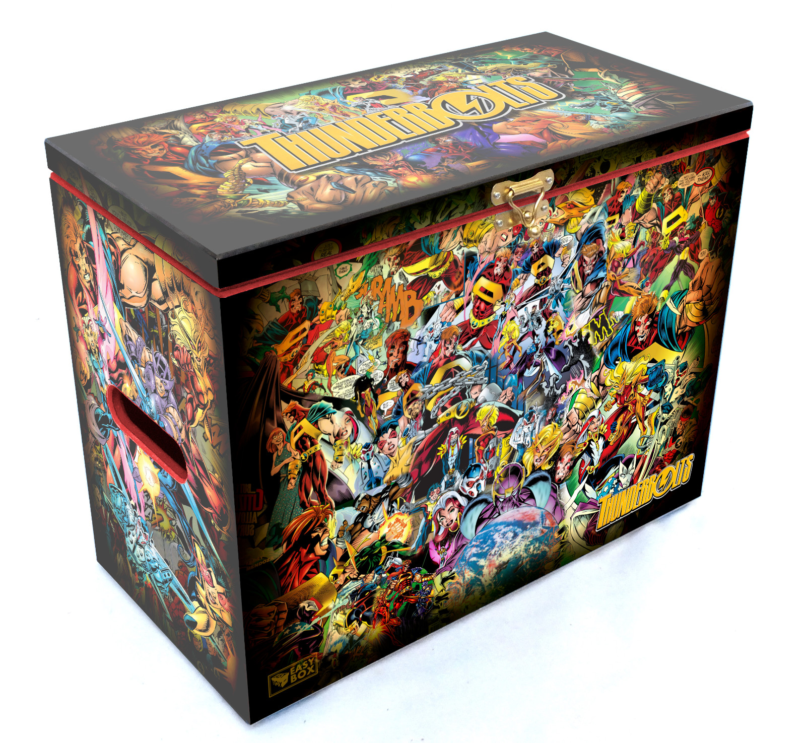 Thunderbolts - Large Comic Book Hard Storage Box Chest MDF