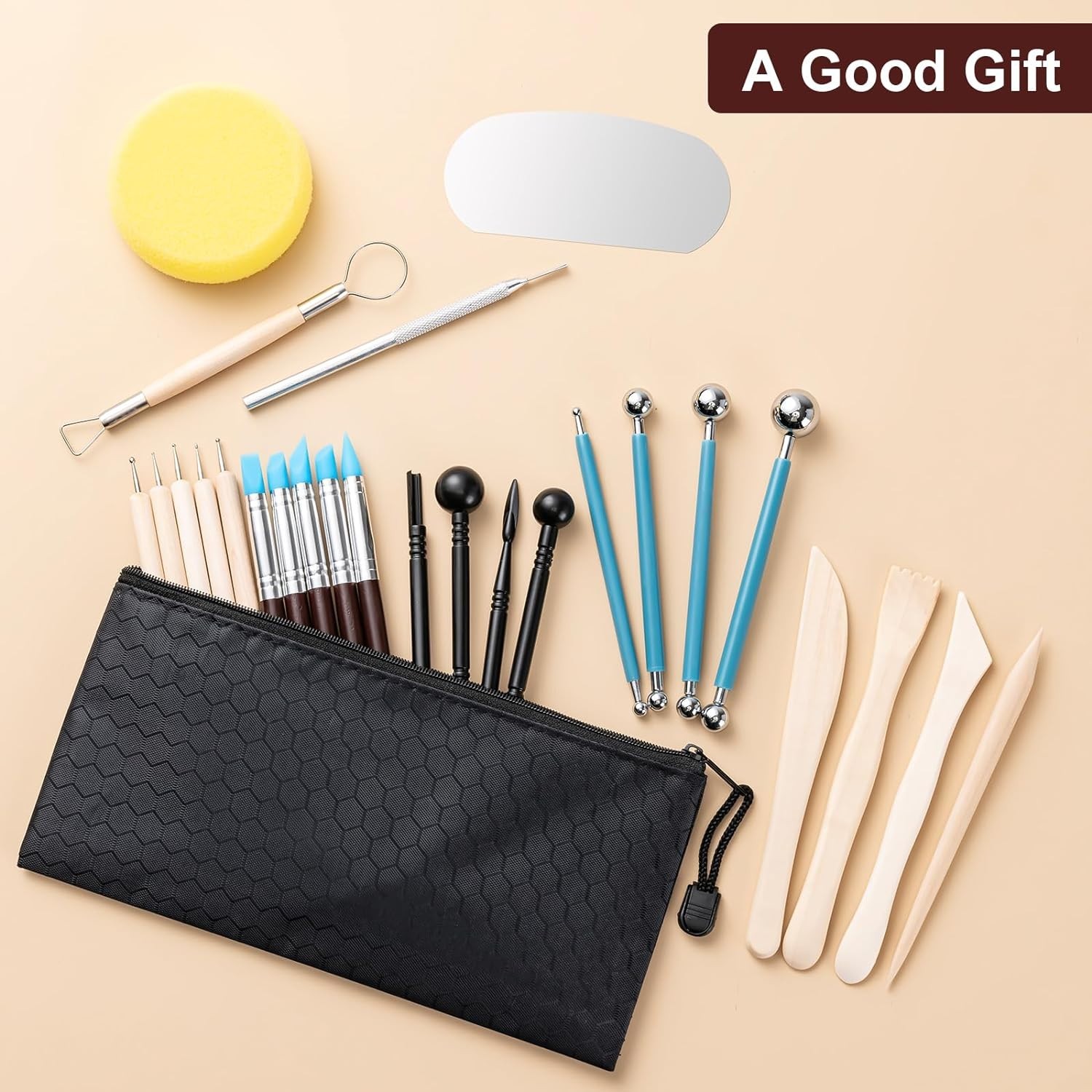Clay Tools Kit, 27 PCS Pottery Tools, Practical Polymer Clay Sculpting Tools ...