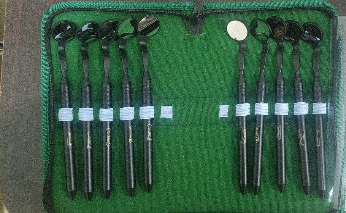 lot of 10 Pcs Hu-Friedy MH6B Black Mirror Handle cone socket