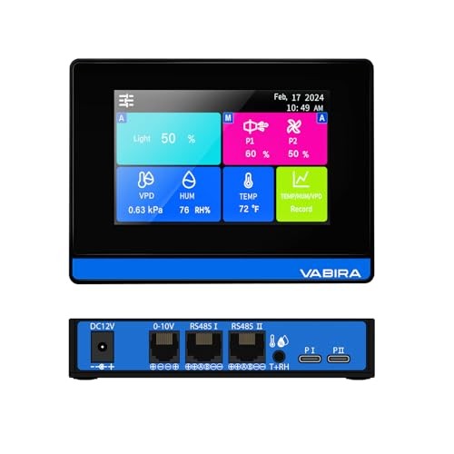 VBR-LightFan Control Grow Light,Inline Duct Fan,and VPD.Record