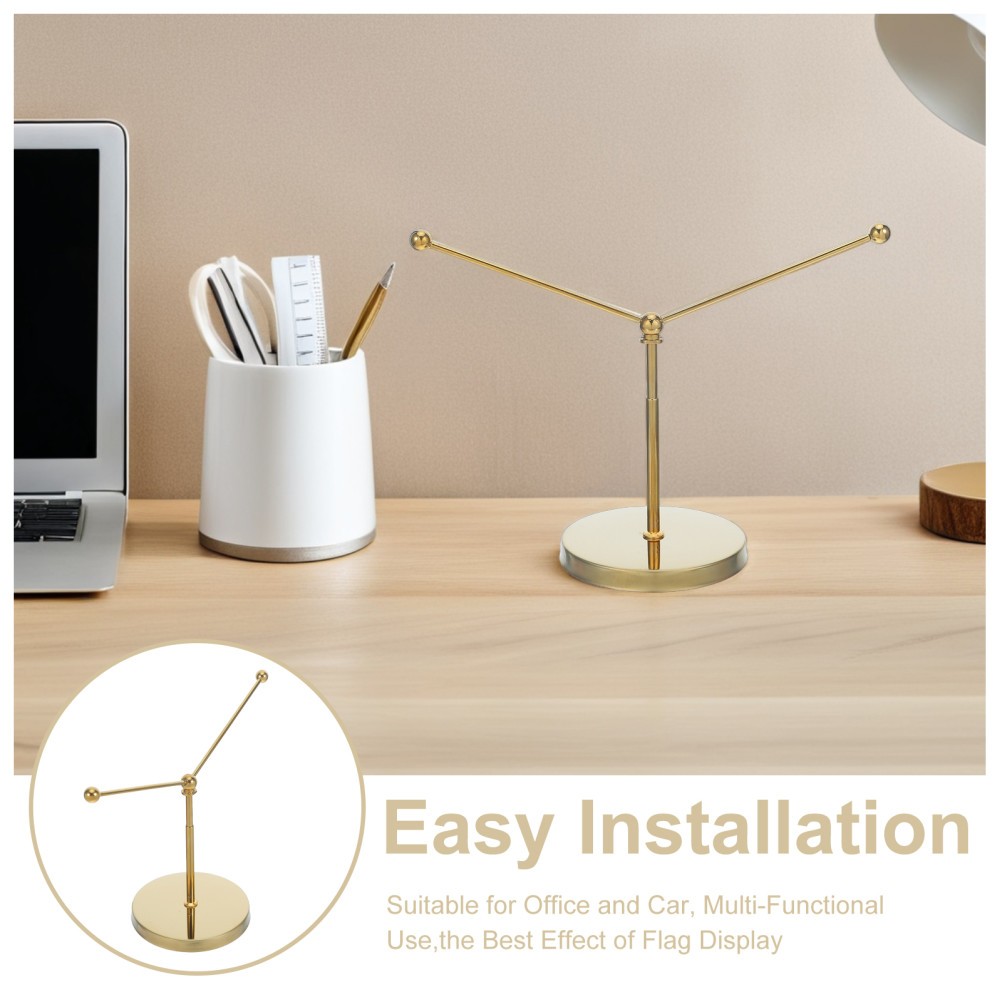 Table Top Flag Pole Stand Holder for Tabletop Mounting Bracket Office
