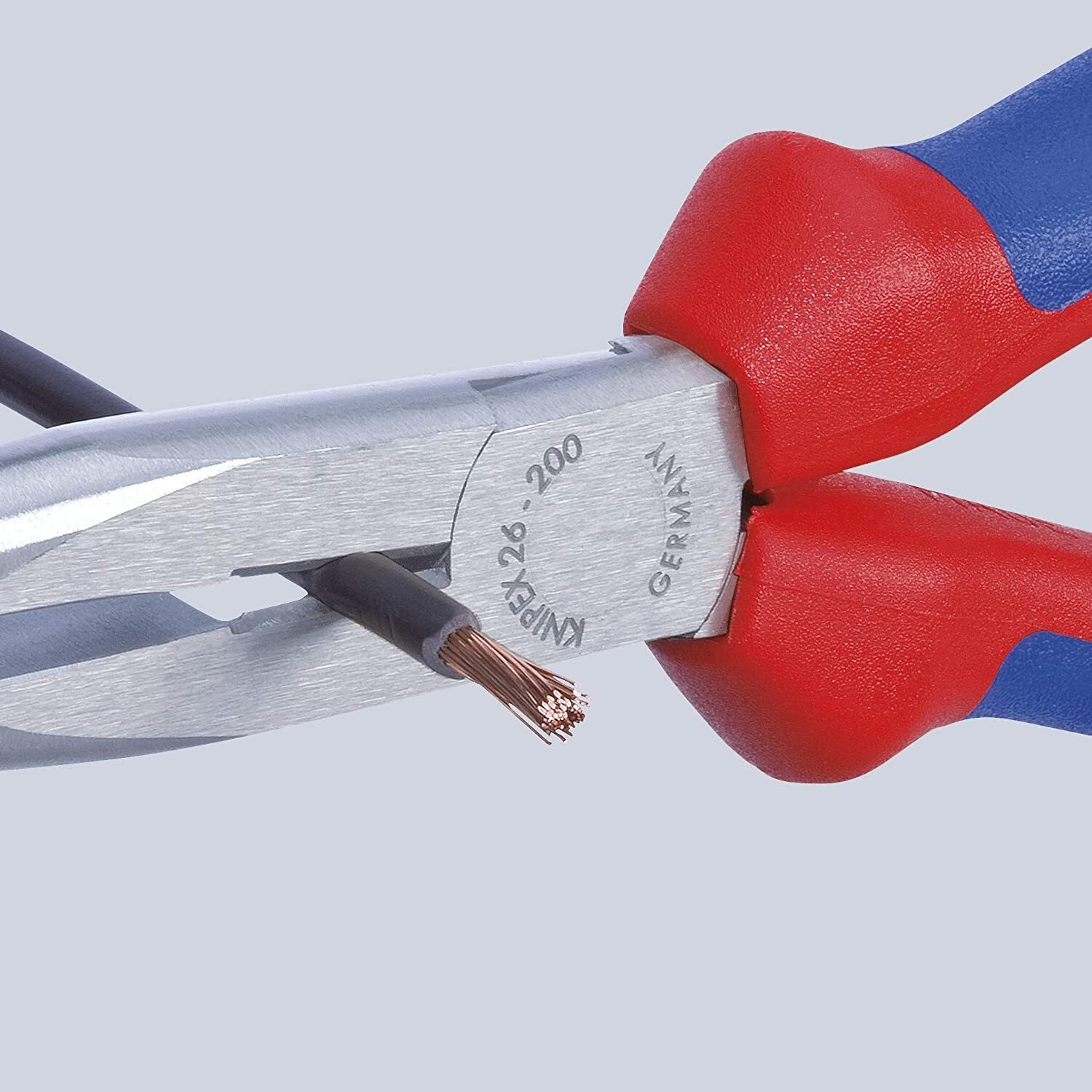 Long Nose Tools Pliers with Cutter, Multi-Component (2612200), Multi-Colour, 8"