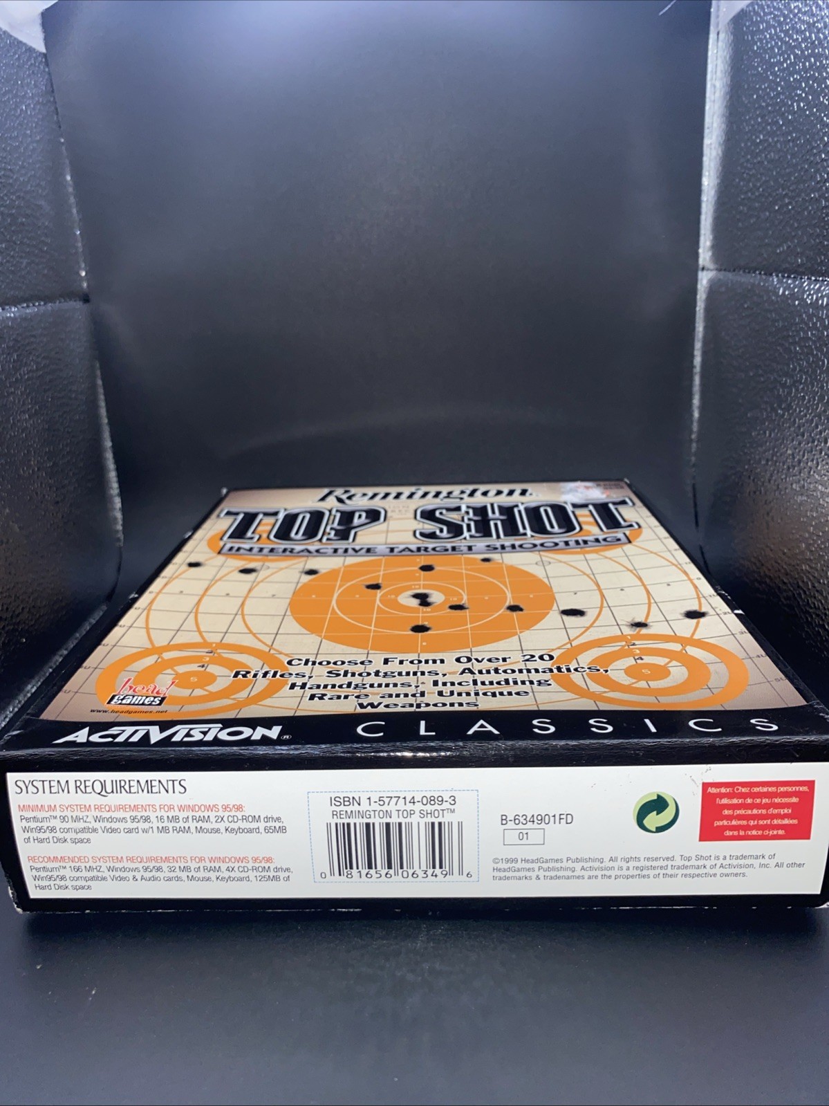 Remington Top Shot PC Big Box 1998 Activision Classics Complete CIB