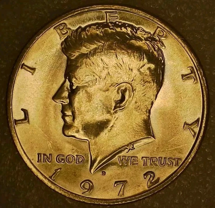 🔥 BU 1972-D KENNEDY HALF-DOLLAR DDO VARIETY w/ ERROR (Hair)