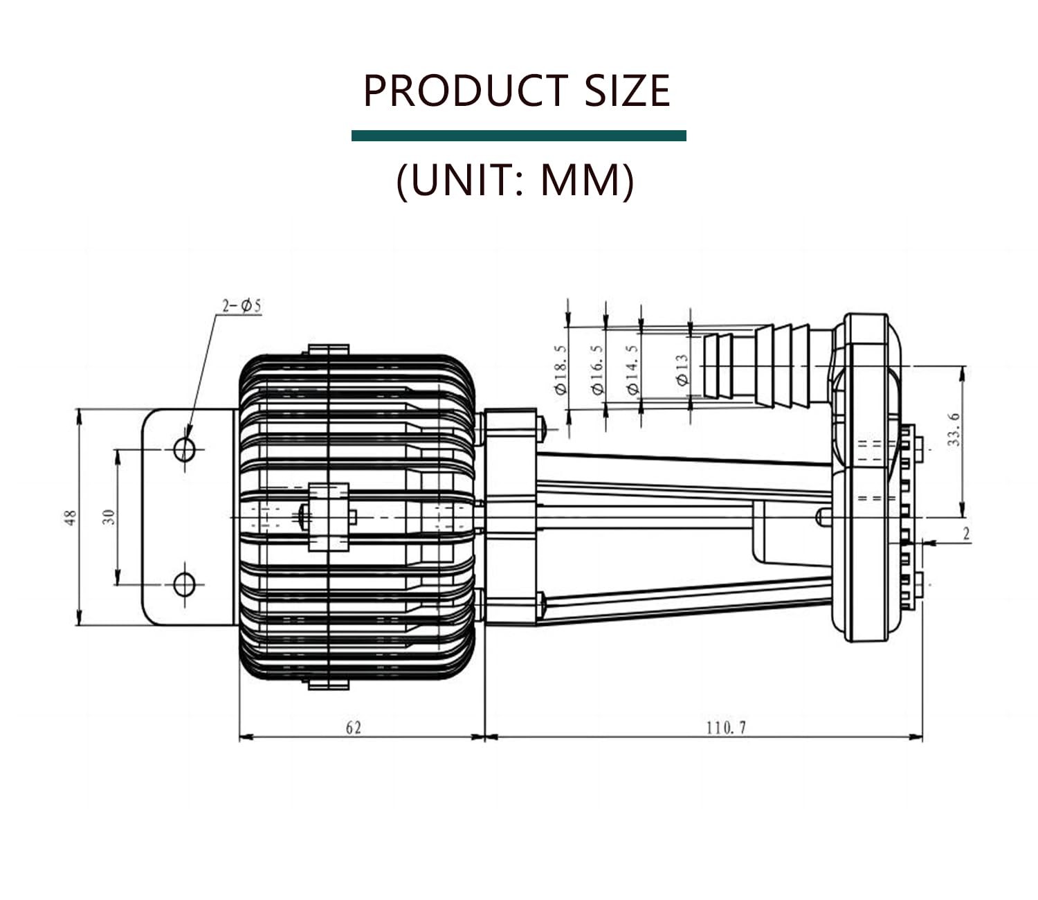 Commercial Ice Maker Water Pump YSP2PJDVF1 Ice Machine Replacement Pump