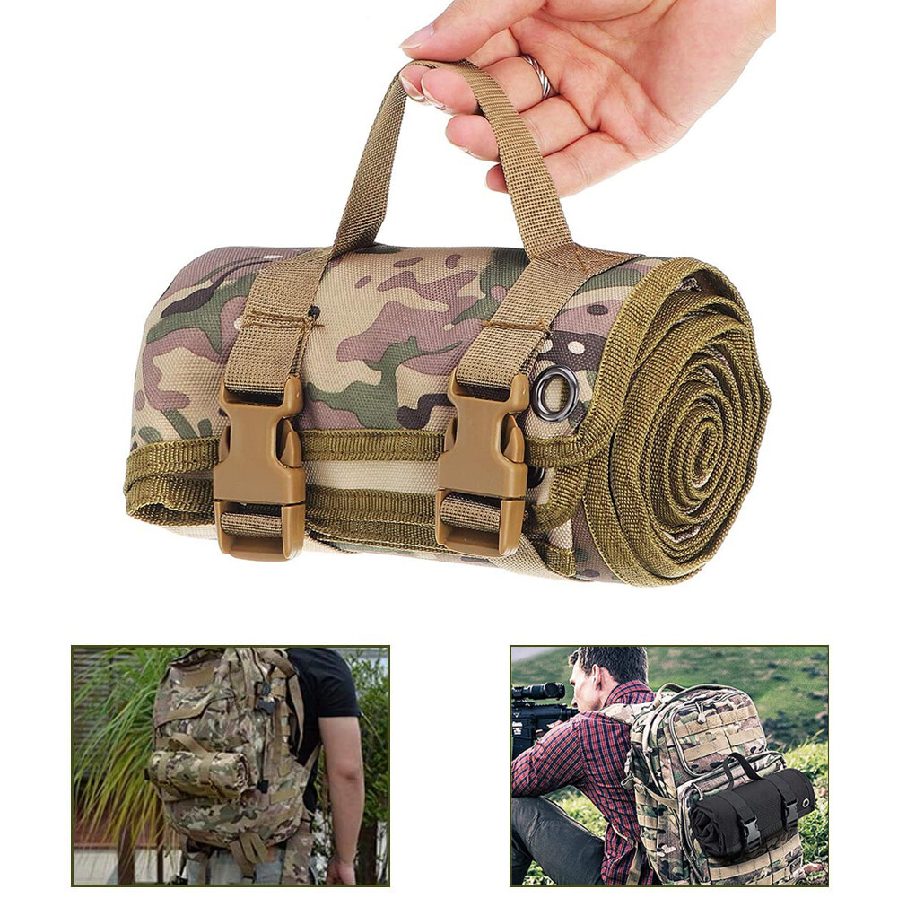 Non-Slip Durable Shooting Mat for Range Tactical Training Gear Rool-Up Rest Pad
