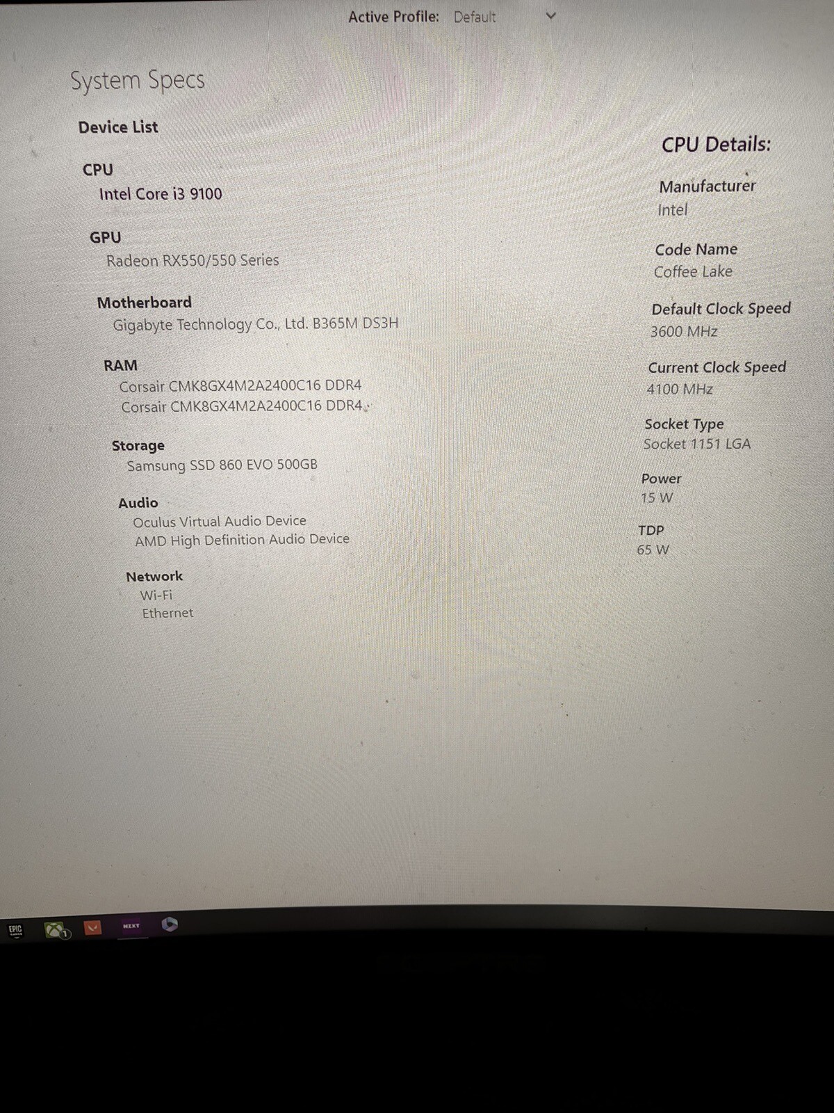 gaming pc desktop