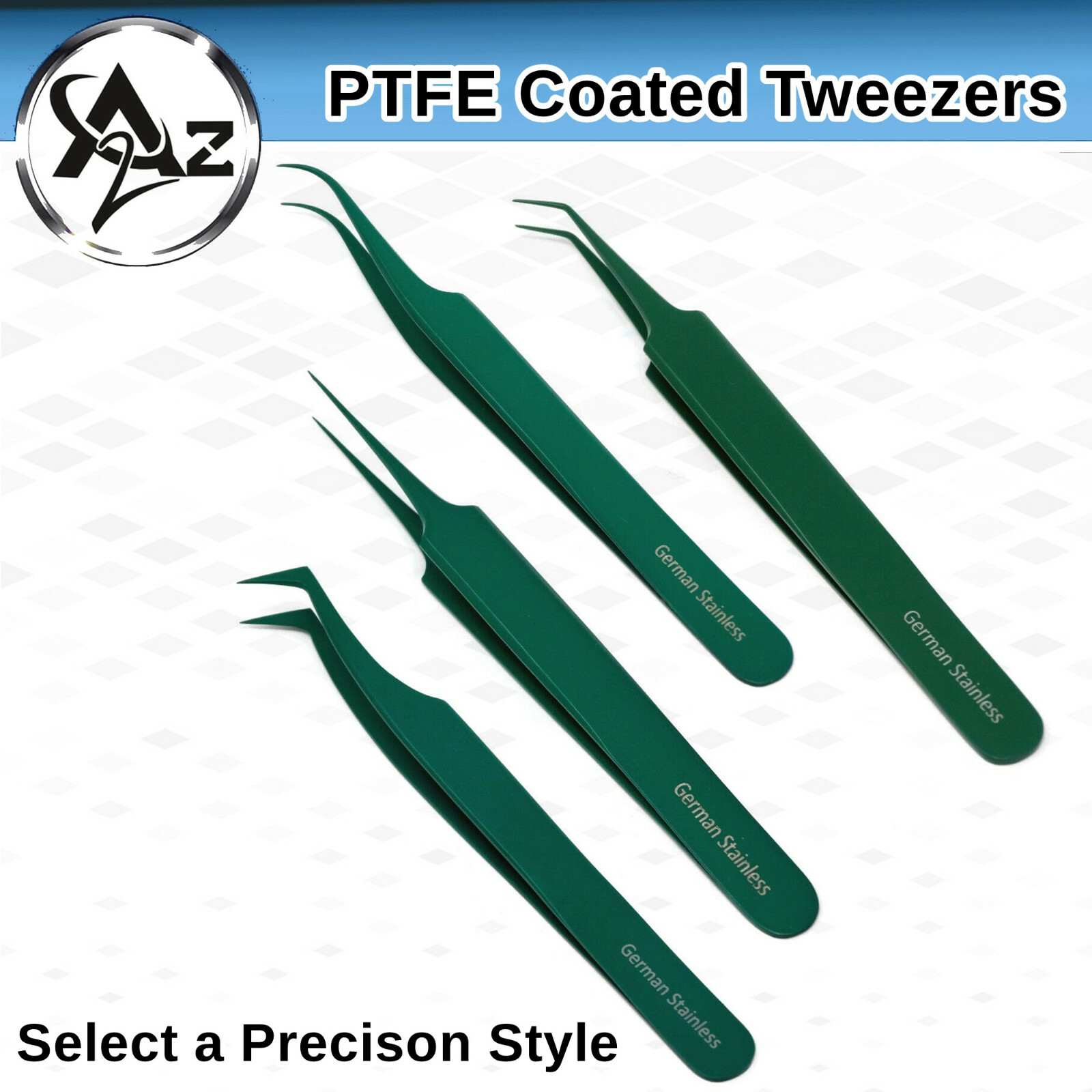 PTFE Coated Non-Coated Fine Precision Point Tweezers Stainless Steel Forceps